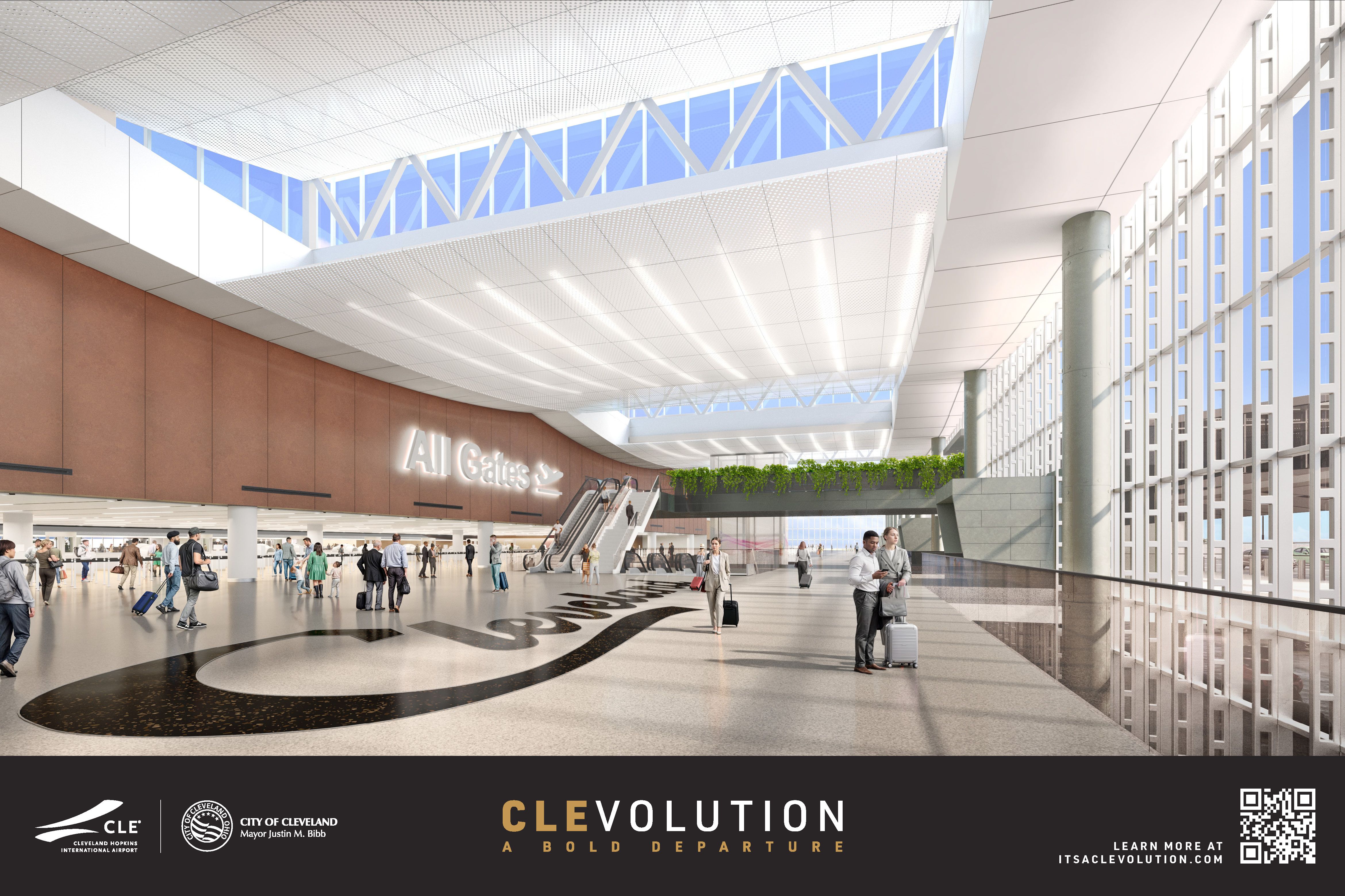 Rendering of a new airport