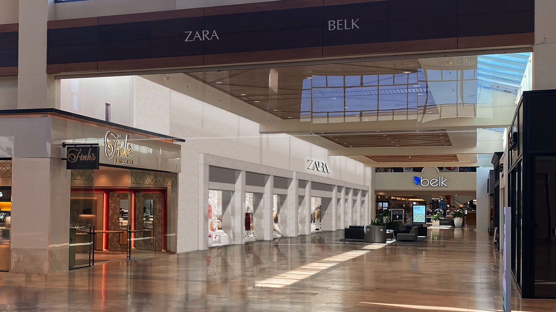 zara in southpark mall