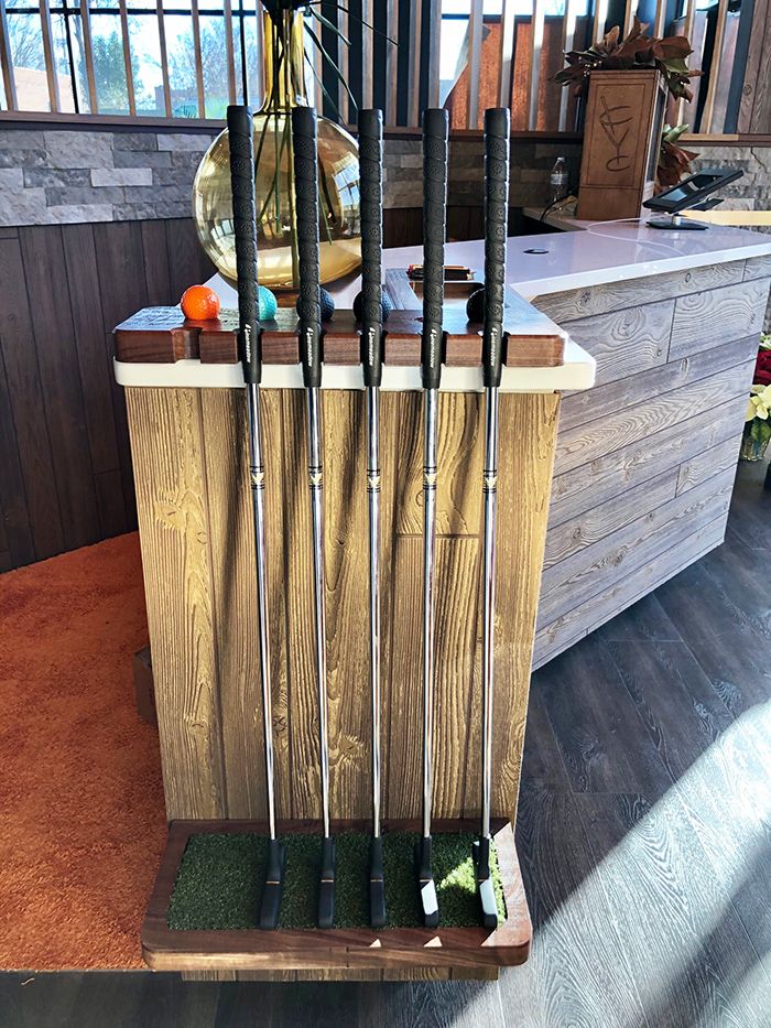 putters at stroke mini golf plaza midwood