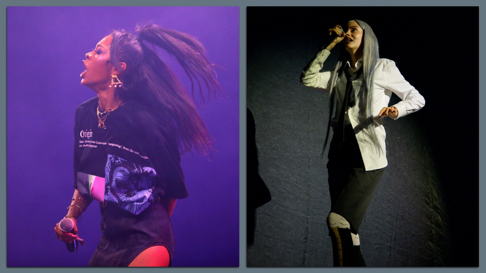 Rappers Rico Nasty and Jorjiana perform. 