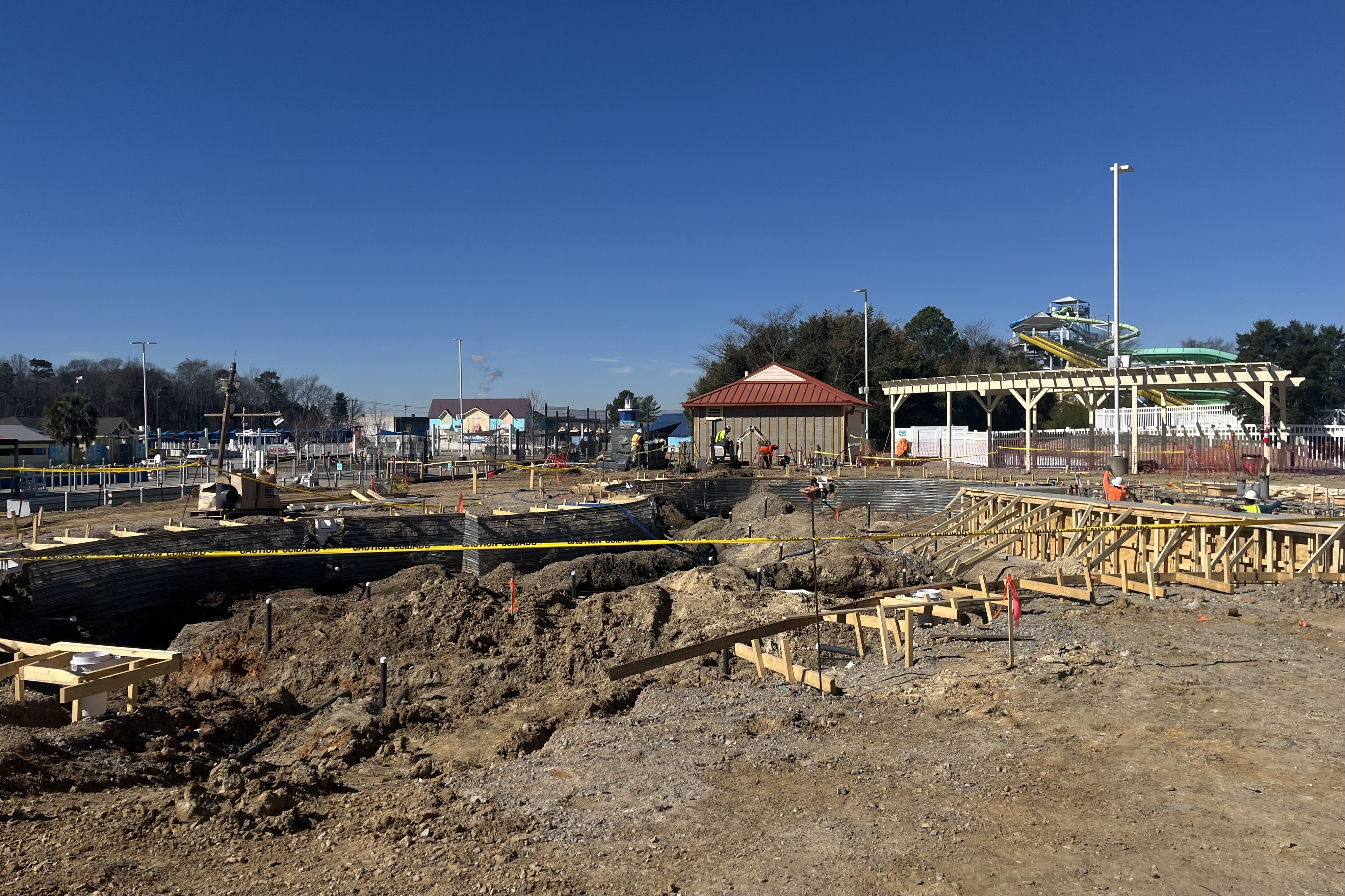 construction of a pool