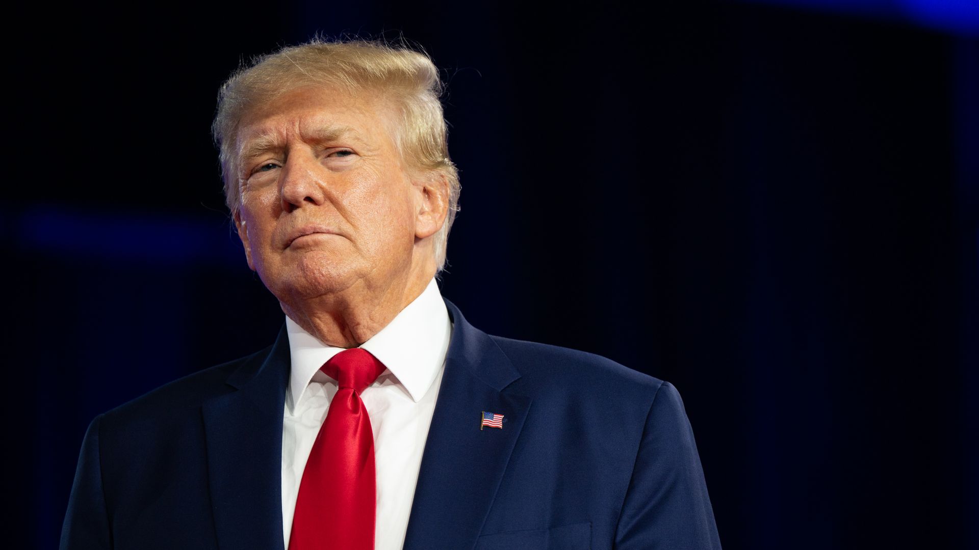 Former President Donald Trump speaks at the Conservative Political Action Conference (CPAC) at the Hilton Anatole on August 06, 2022 in Dallas, Texas.