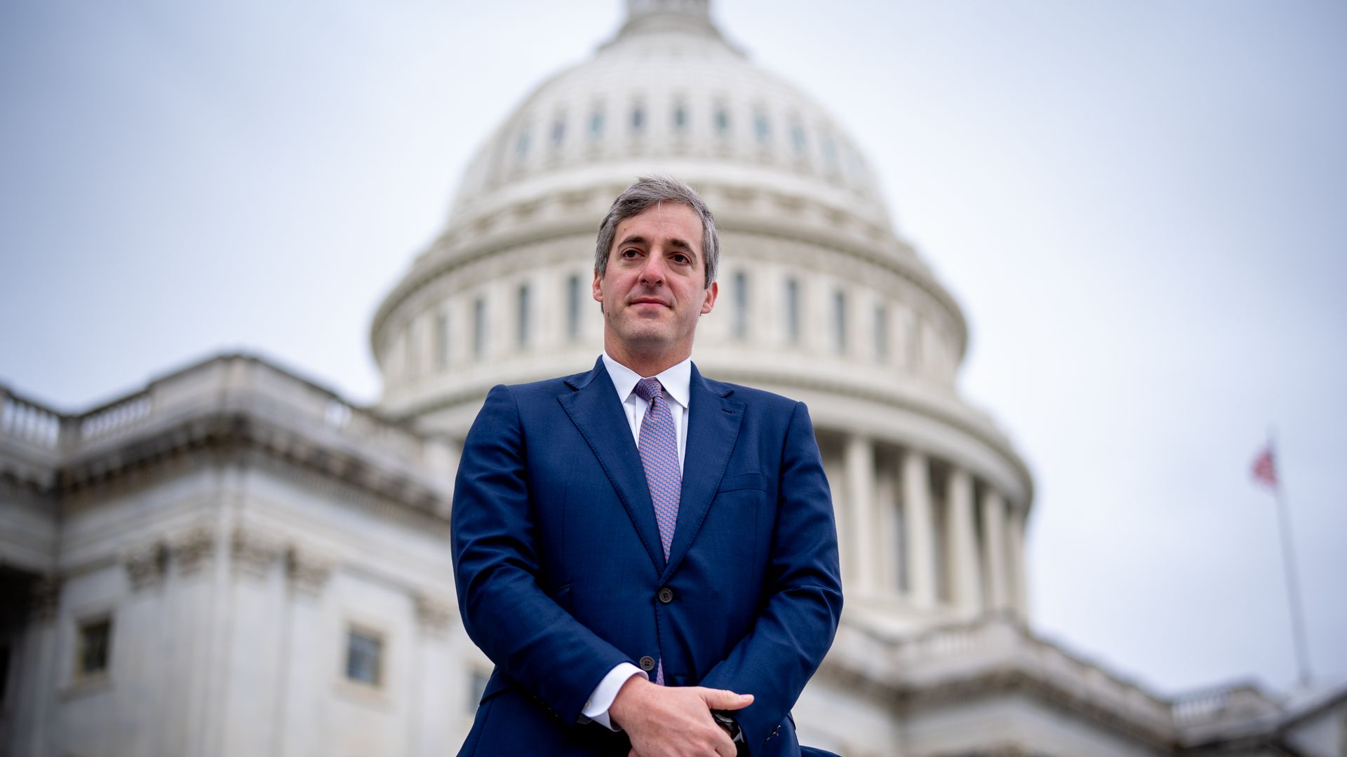 Rep. Brad Knott poses for a photograph on the steps of the House of Representatives in 2024. Photo: Andrew Harnik/Getty Images

