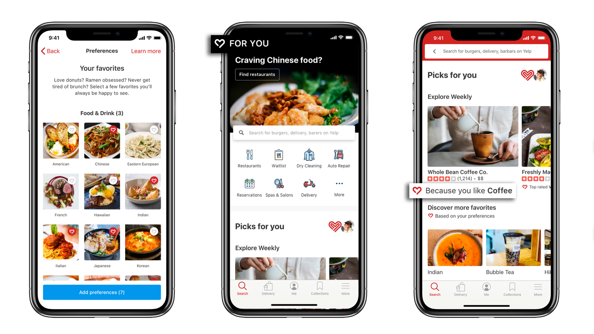 Yelp's new personalization options