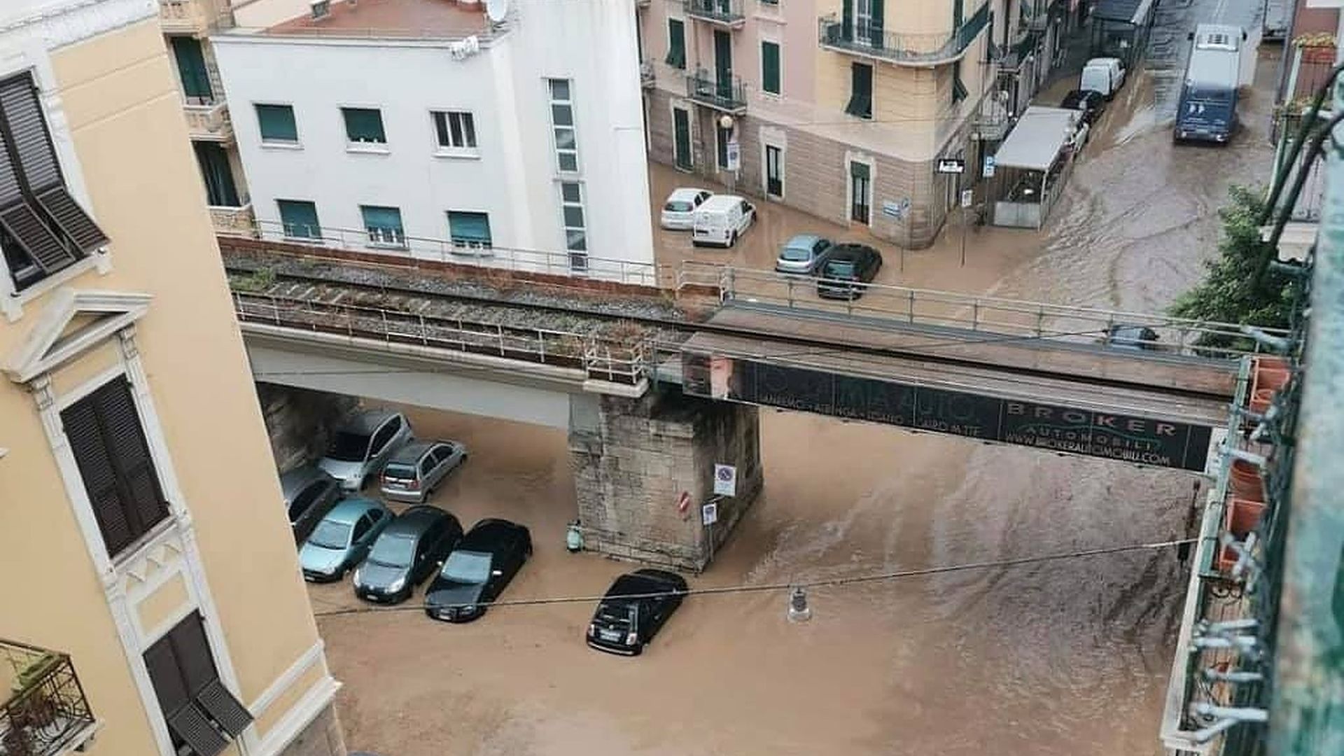 Floods in Liguria Region, Italy, 04 October 2021.