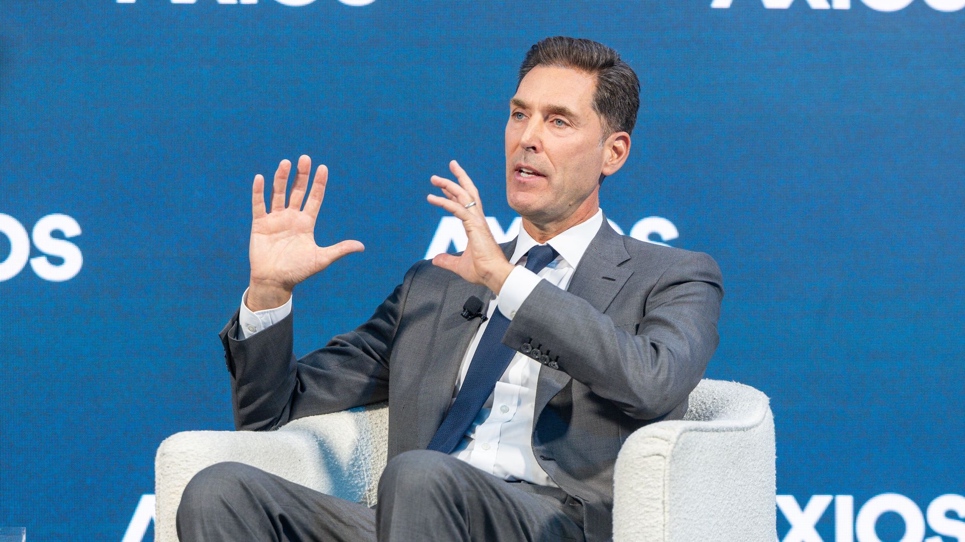 PhRMA CEO Steve Ubl speaks at the Axios Future of Health summit