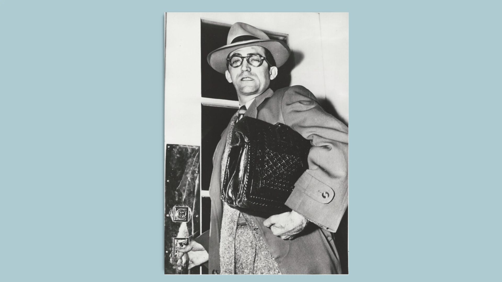 Gus Garcia, a lawyer for the American G.I. Forum, visits the White House in 1952 to press for harsh immigration enforcement over concerns Mexican Americans were losing jobs.