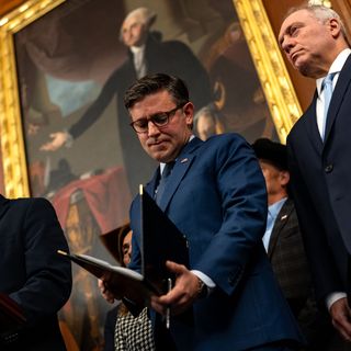 Mike Johnson faces brief GOP revolt over Trump tariffs