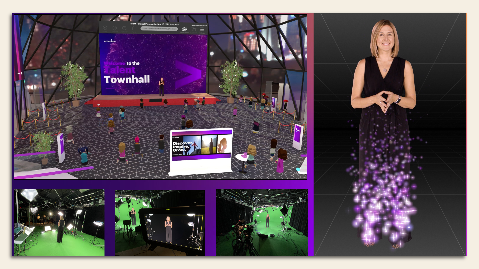 Photo: The making of Accenture's employee trainings in the metaverse. Photo: Accenture
