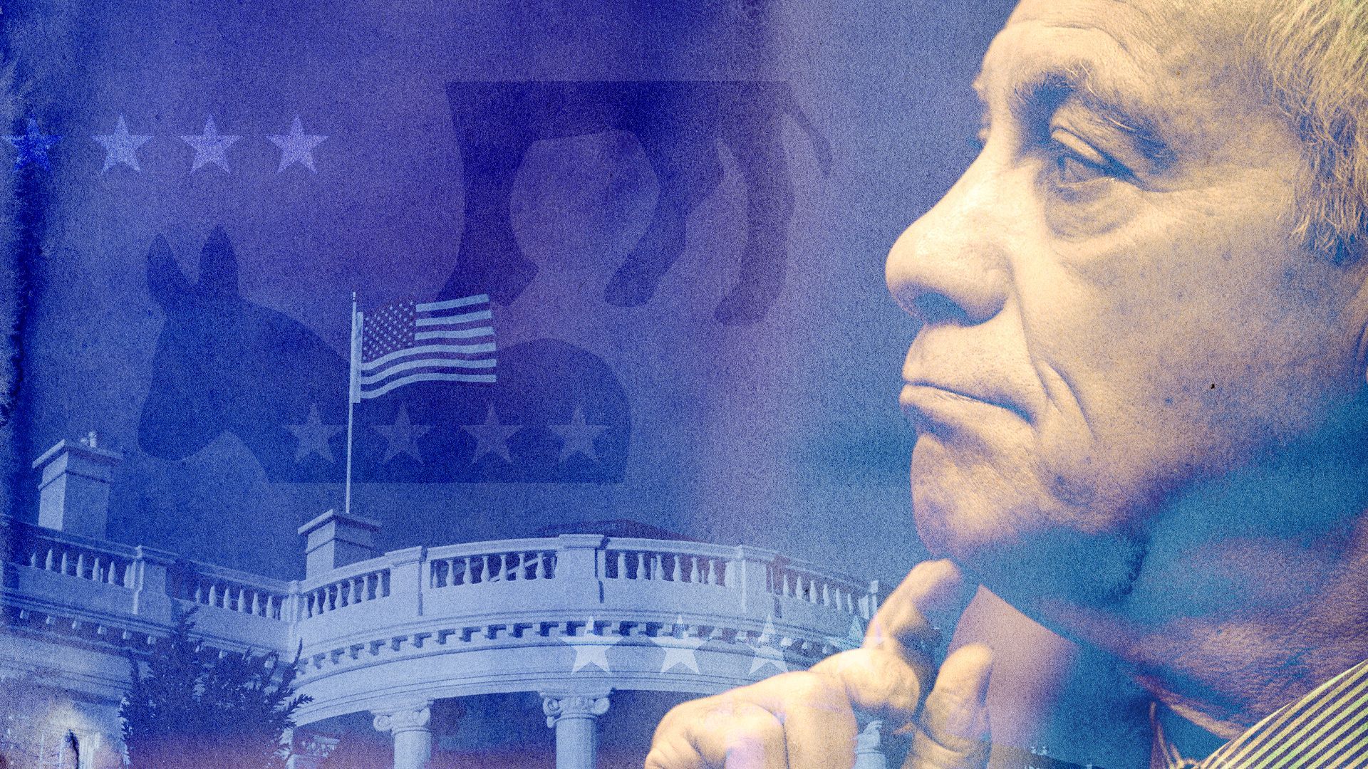 Photo illustration of Rahm Emanuel and the White House. 