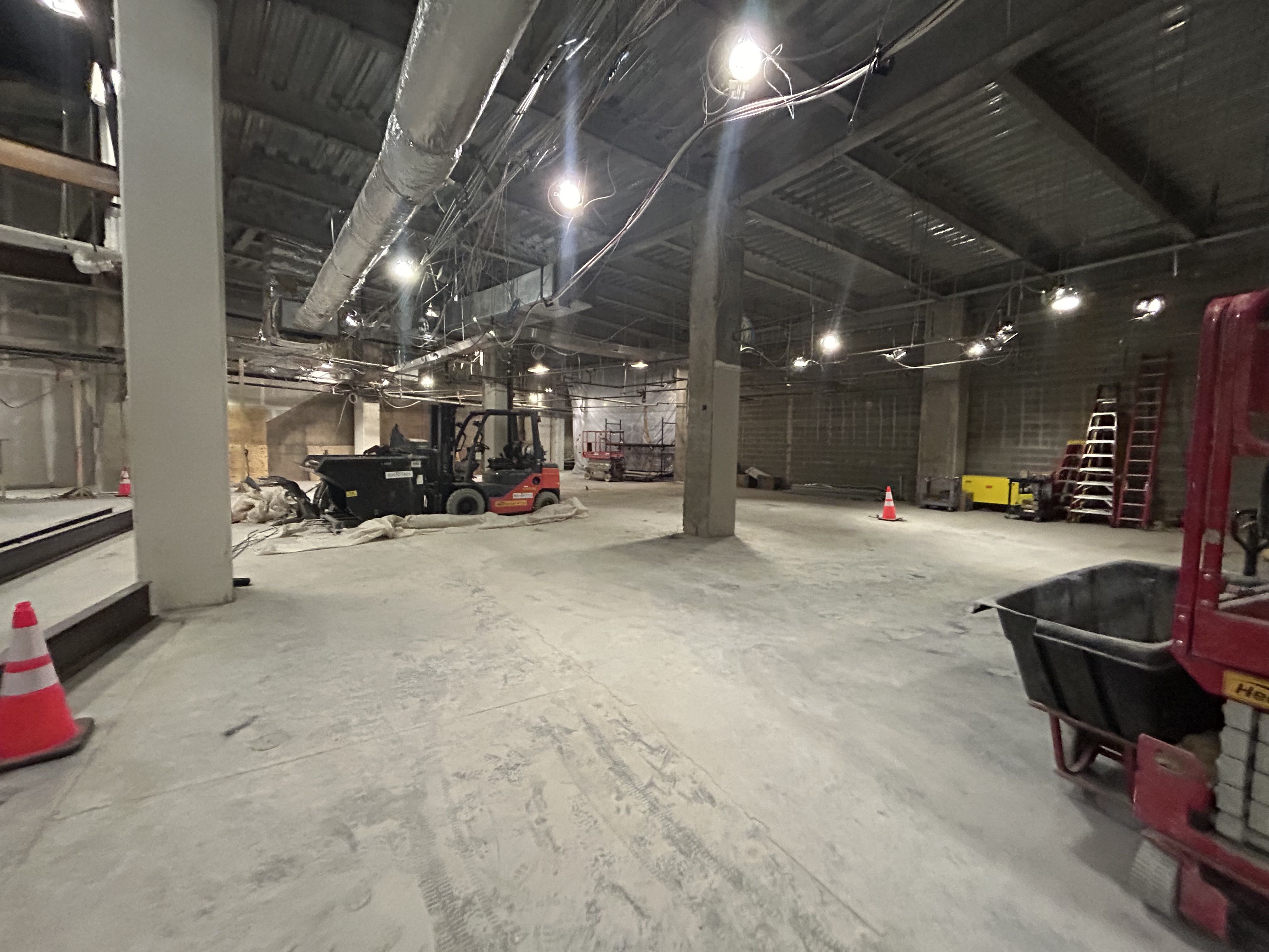 Renovations underway at Lenovo Center in Raleigh. Photo: Courtesy of the Carolina Hurricanes