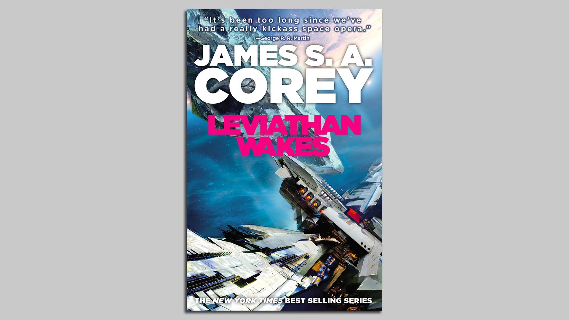 The cover of the first book in "The Expanse" series.