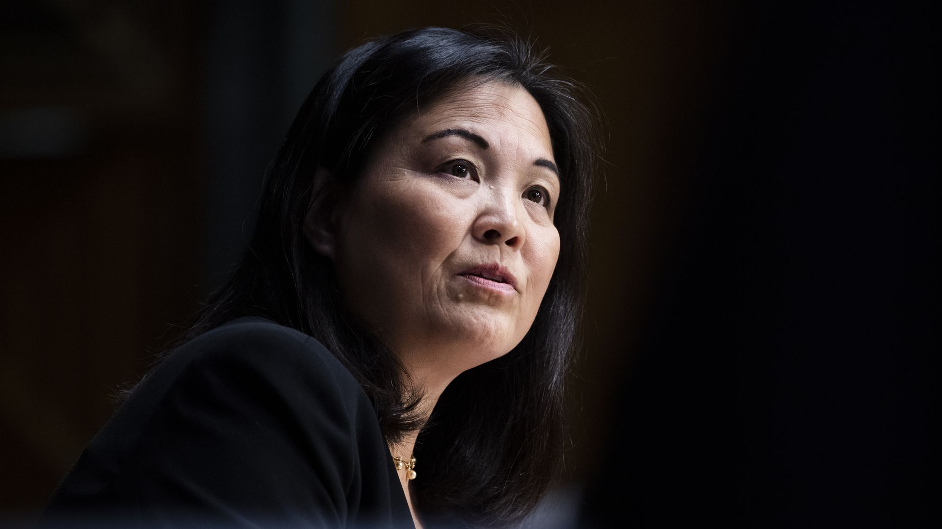 Photo of Julie Su speaking 