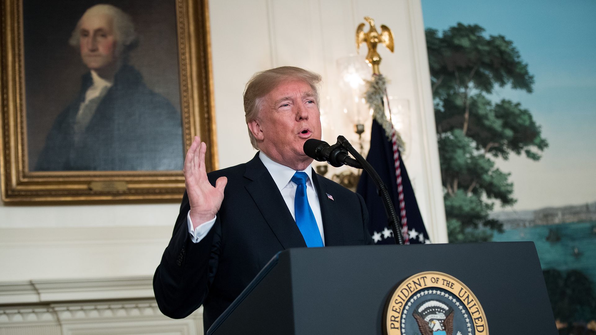 Trump speaking on Iran deal