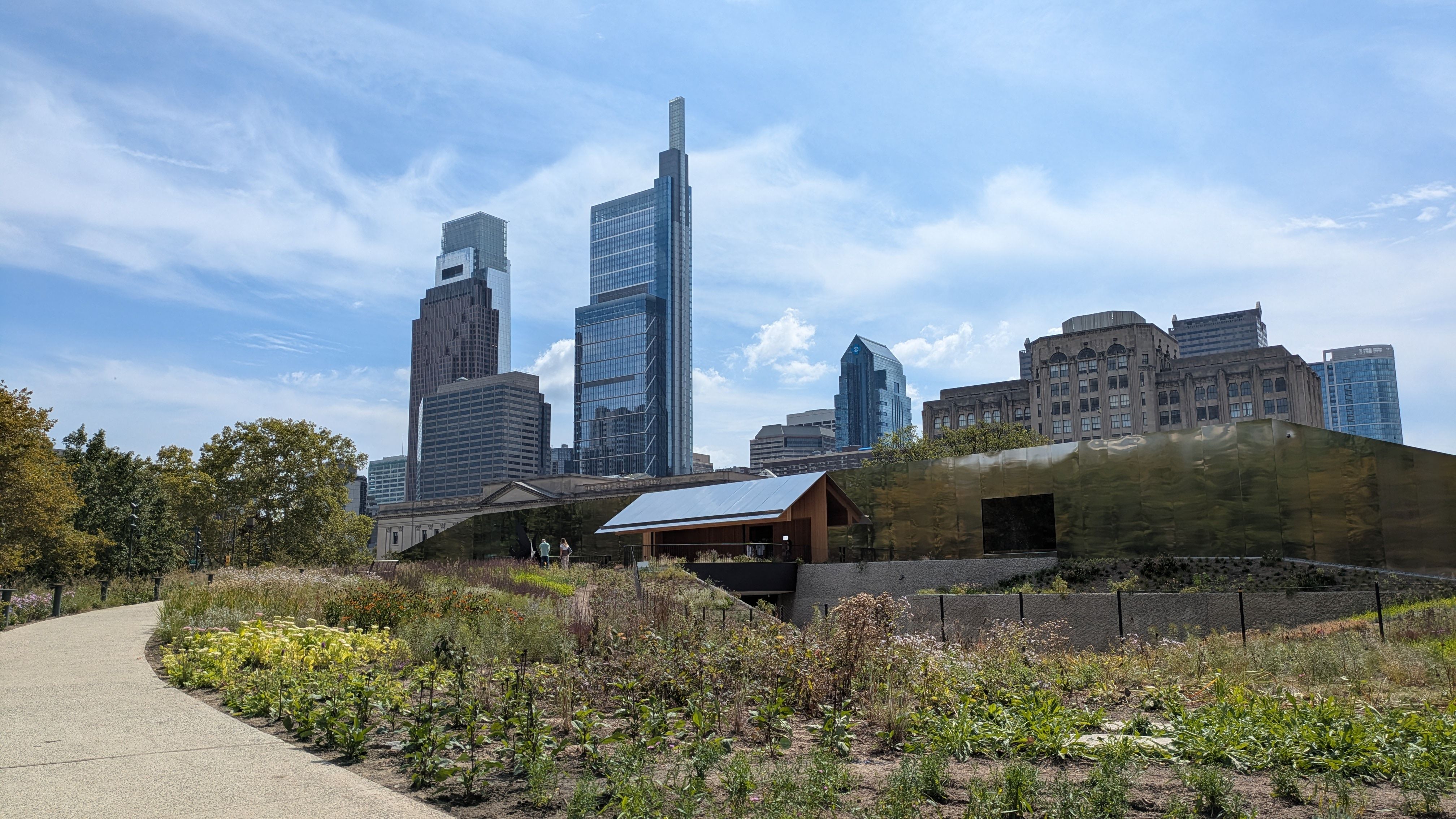 The exterior of the Calder Gardens in Philadelphia