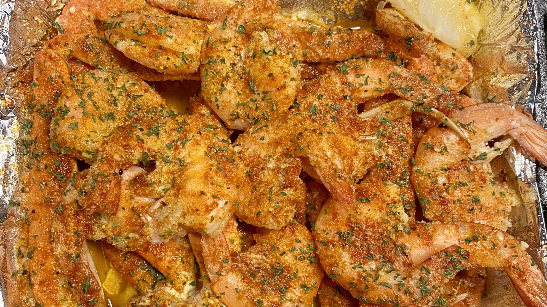 A platter of crab and shrimp from TK's Surf & Turf Kitchen. 