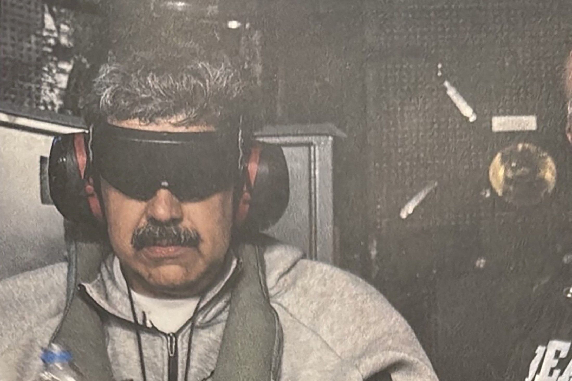 Maduro aboard U.S. battleship