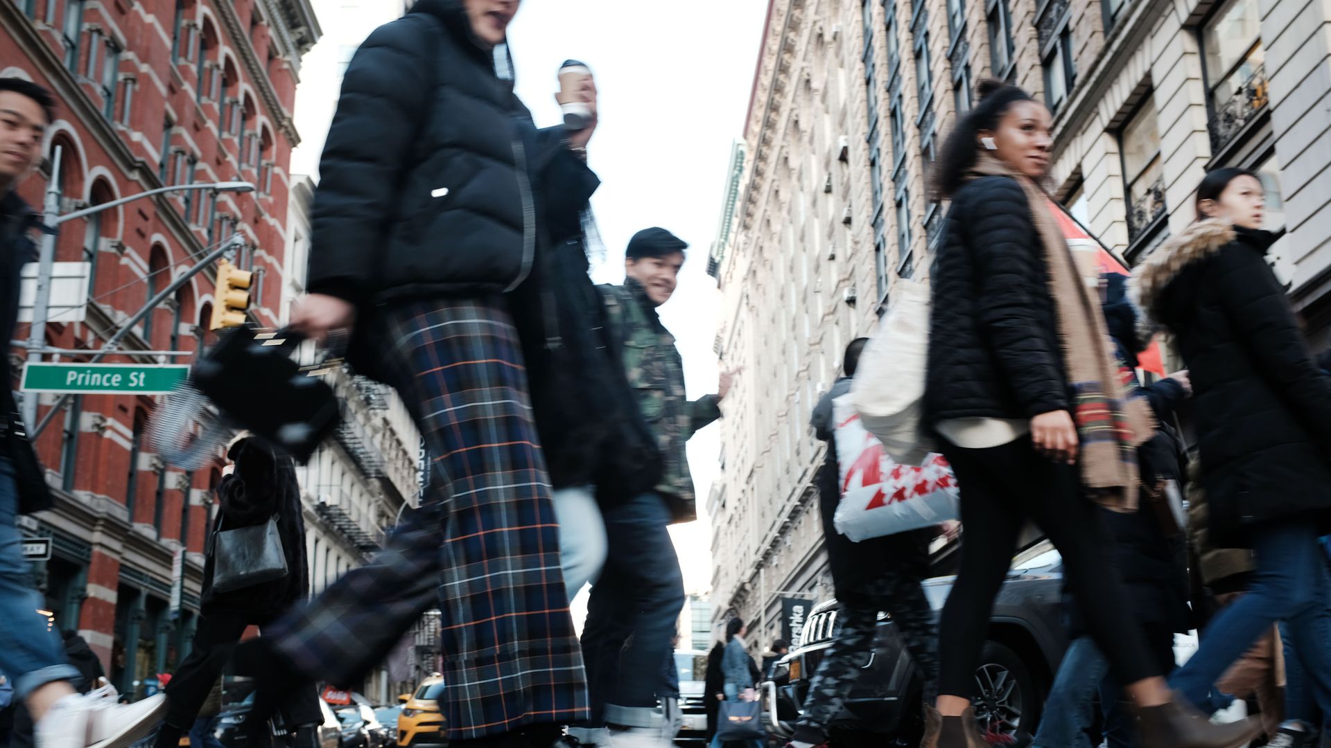 Consumers shopping in Manhattan
