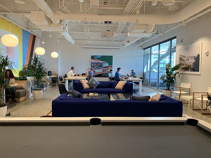 WeWork recently opened at the nearly built RailYard development in South End