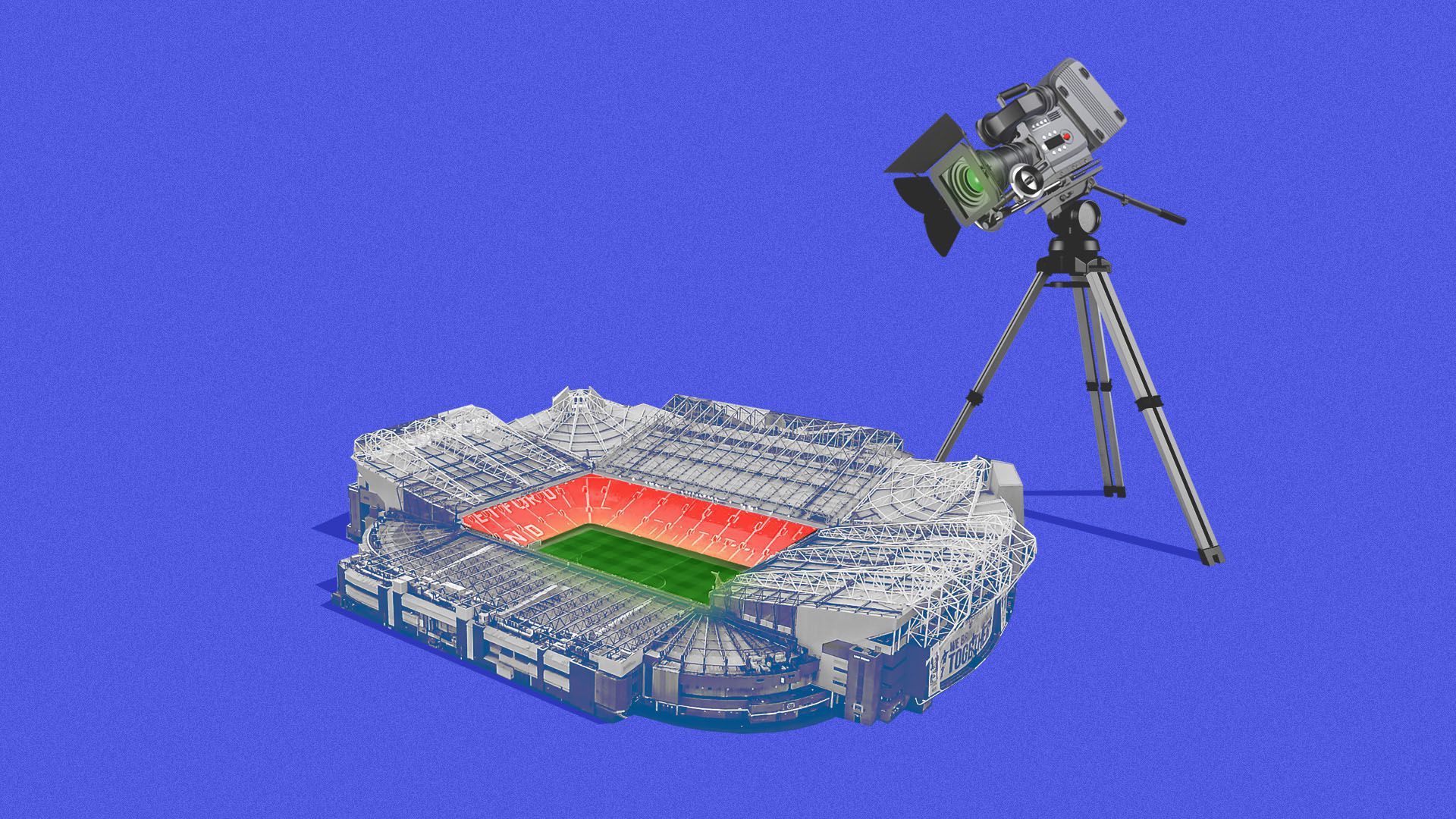 Camera pointing at stadium