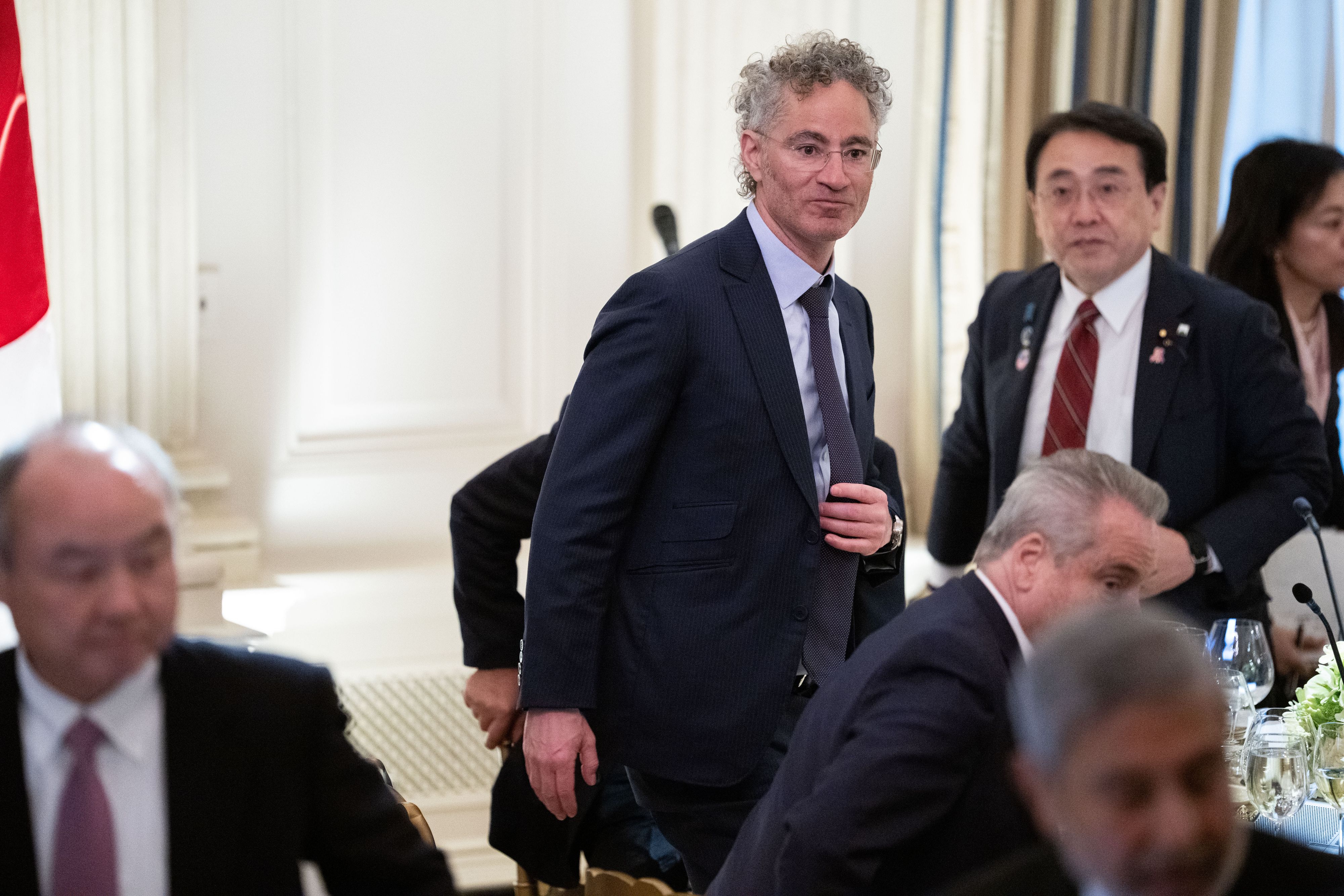 Palantir CEO Alex Karp at the White House in March.