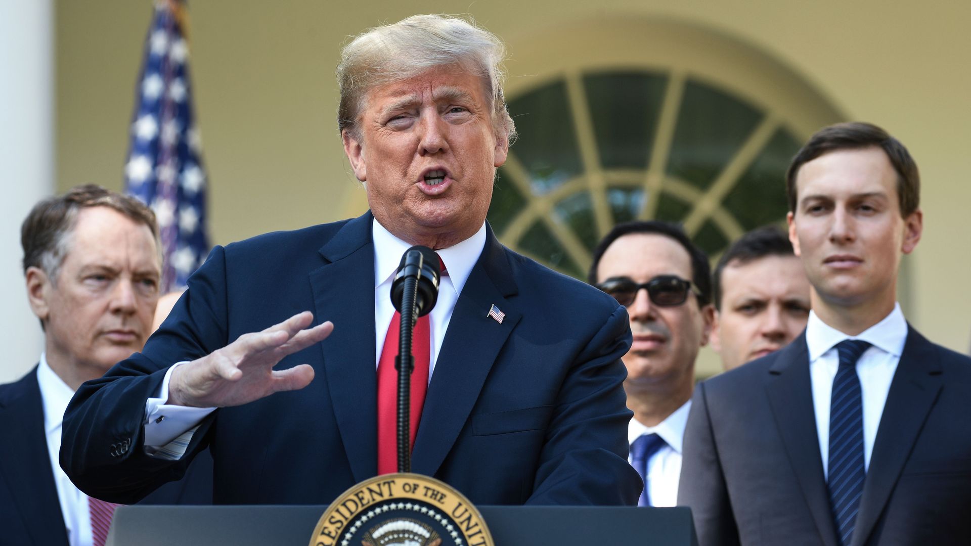 President Trump announces a new trade deal at the White House