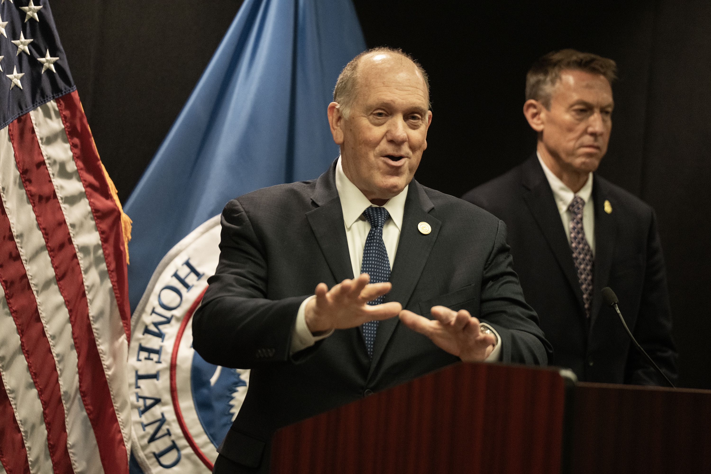 White House border czar Tom Homan at a news conference