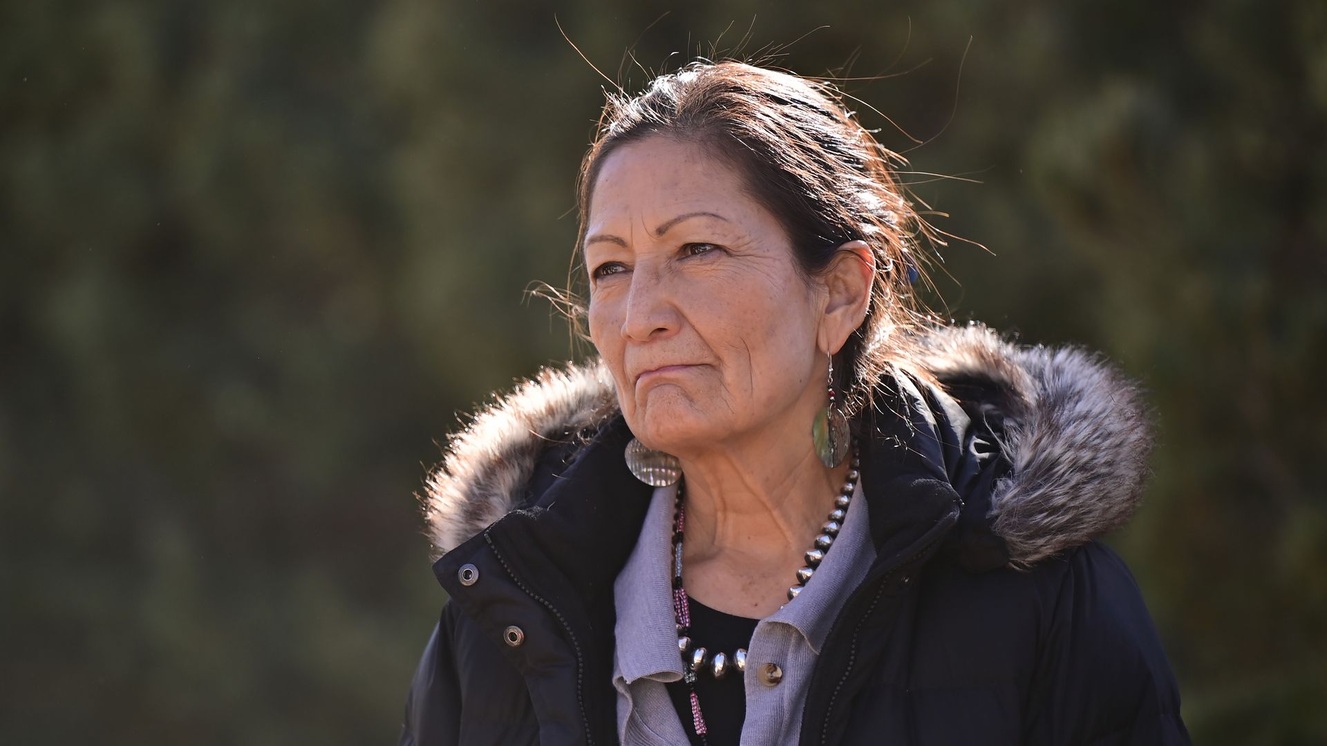 Photo of Deb Haaland's face