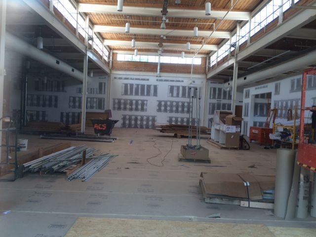 anthrpologie under construction in south end