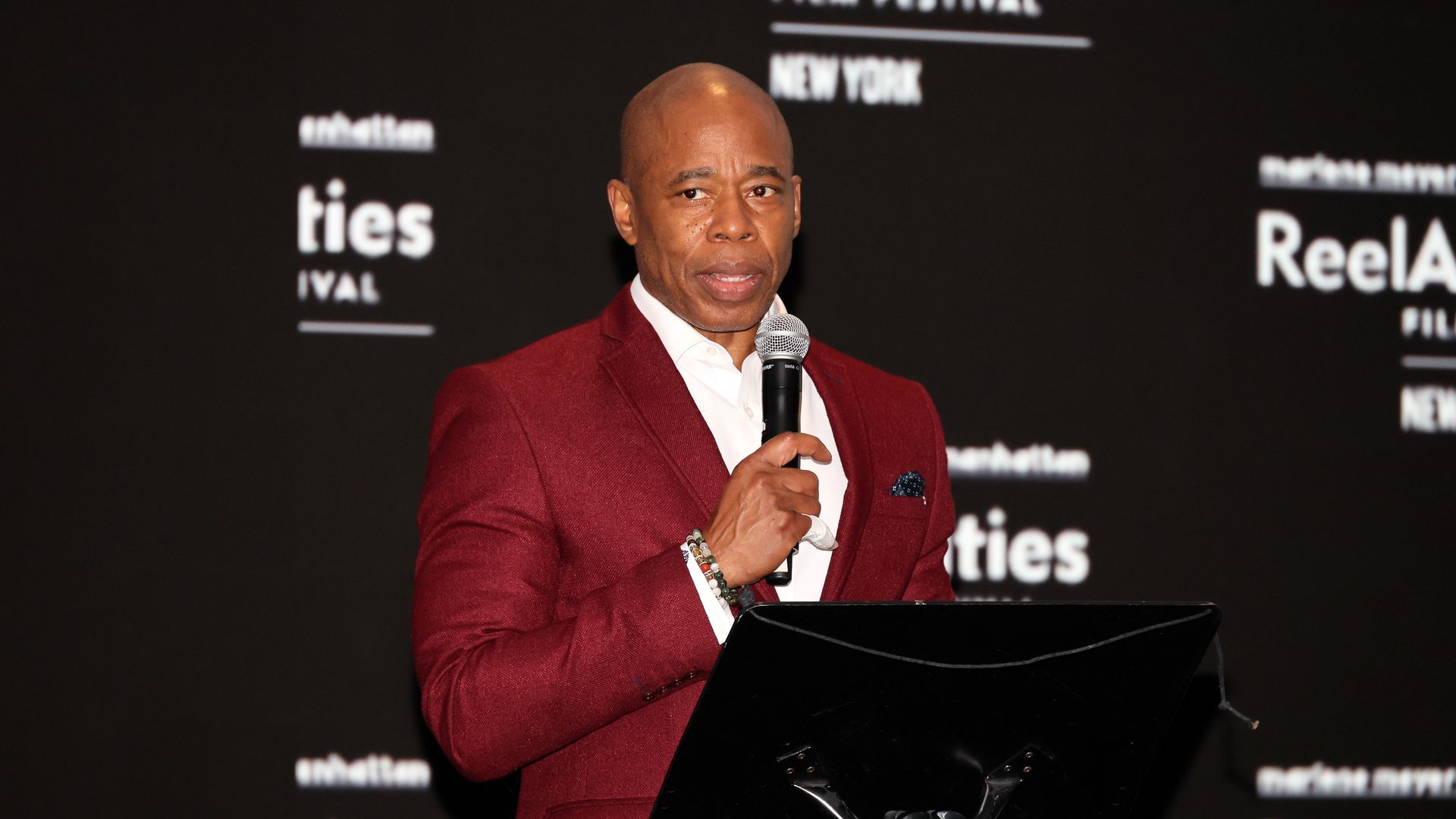 New York City mayor Eric Adams speaks onstage during the 2022 ReelAbilities Film Festival Opening Night 
