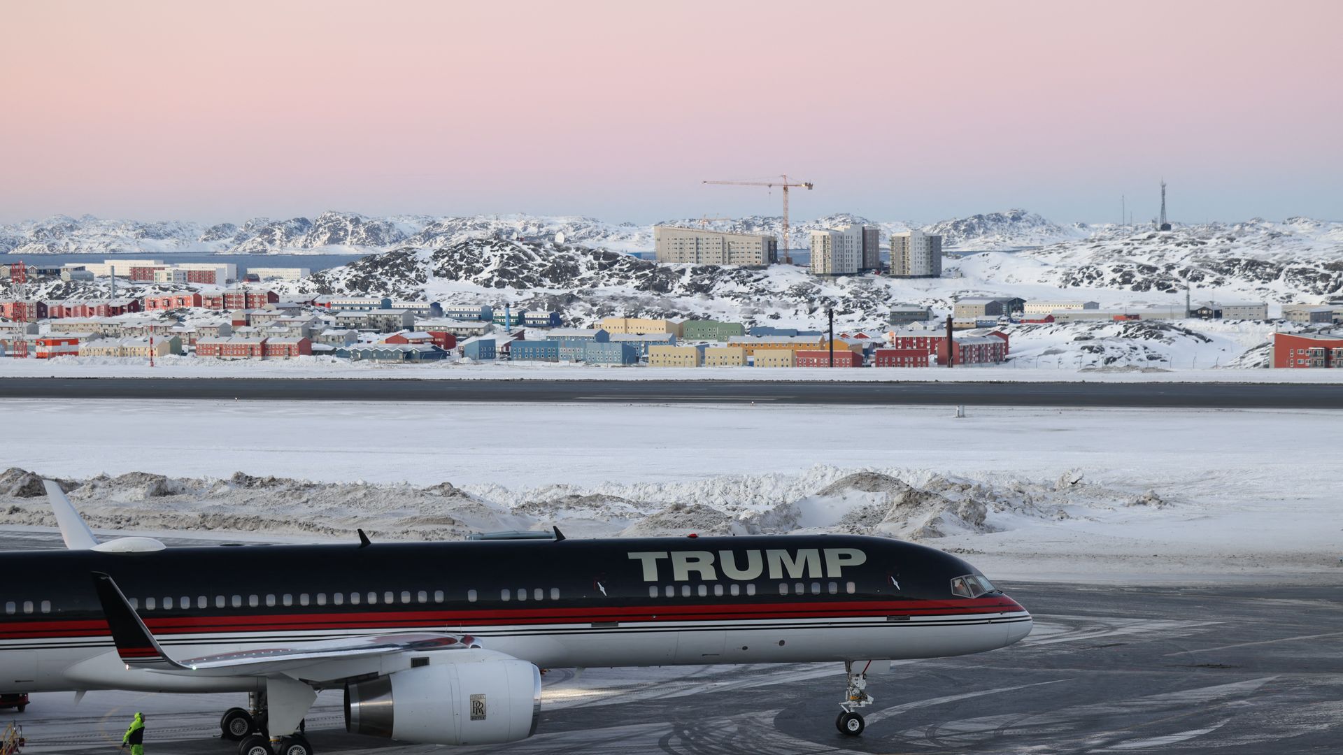 plane artic backdrop