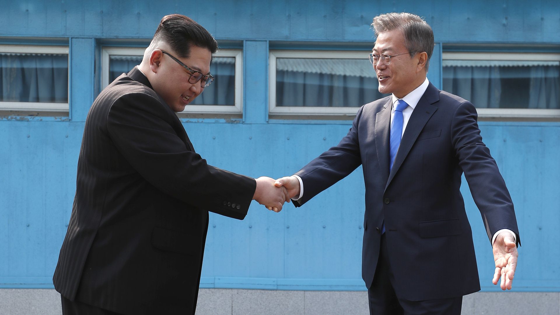 The leaders of North and South Korea