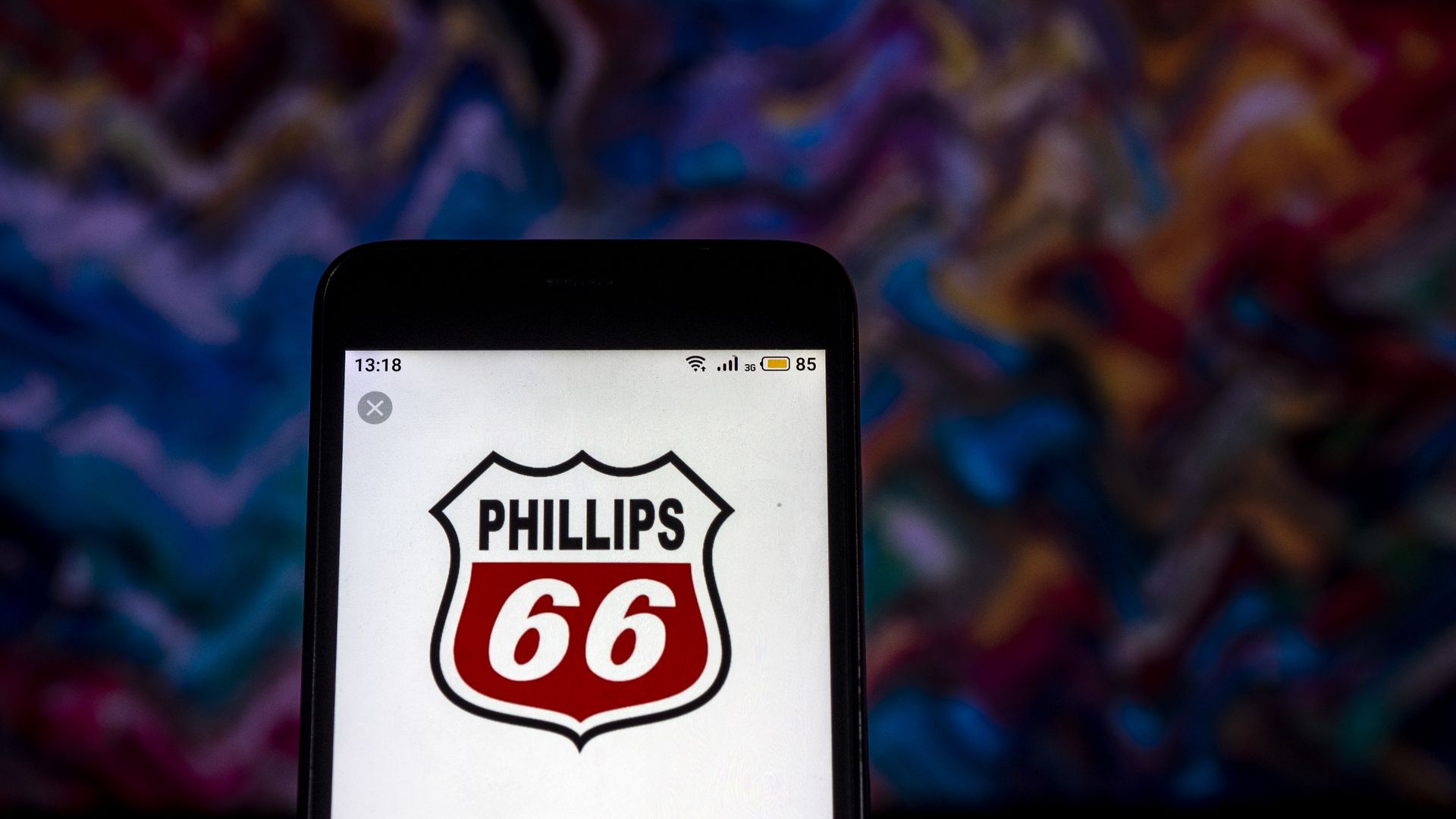 The Phillips 66 Company logo seen displayed on smart phone.