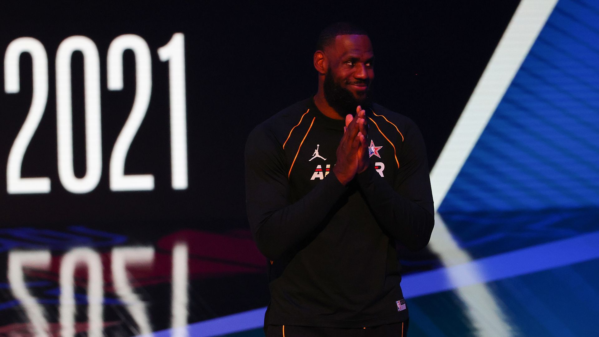 Photo of LeBron James at 2021 All-Star Game