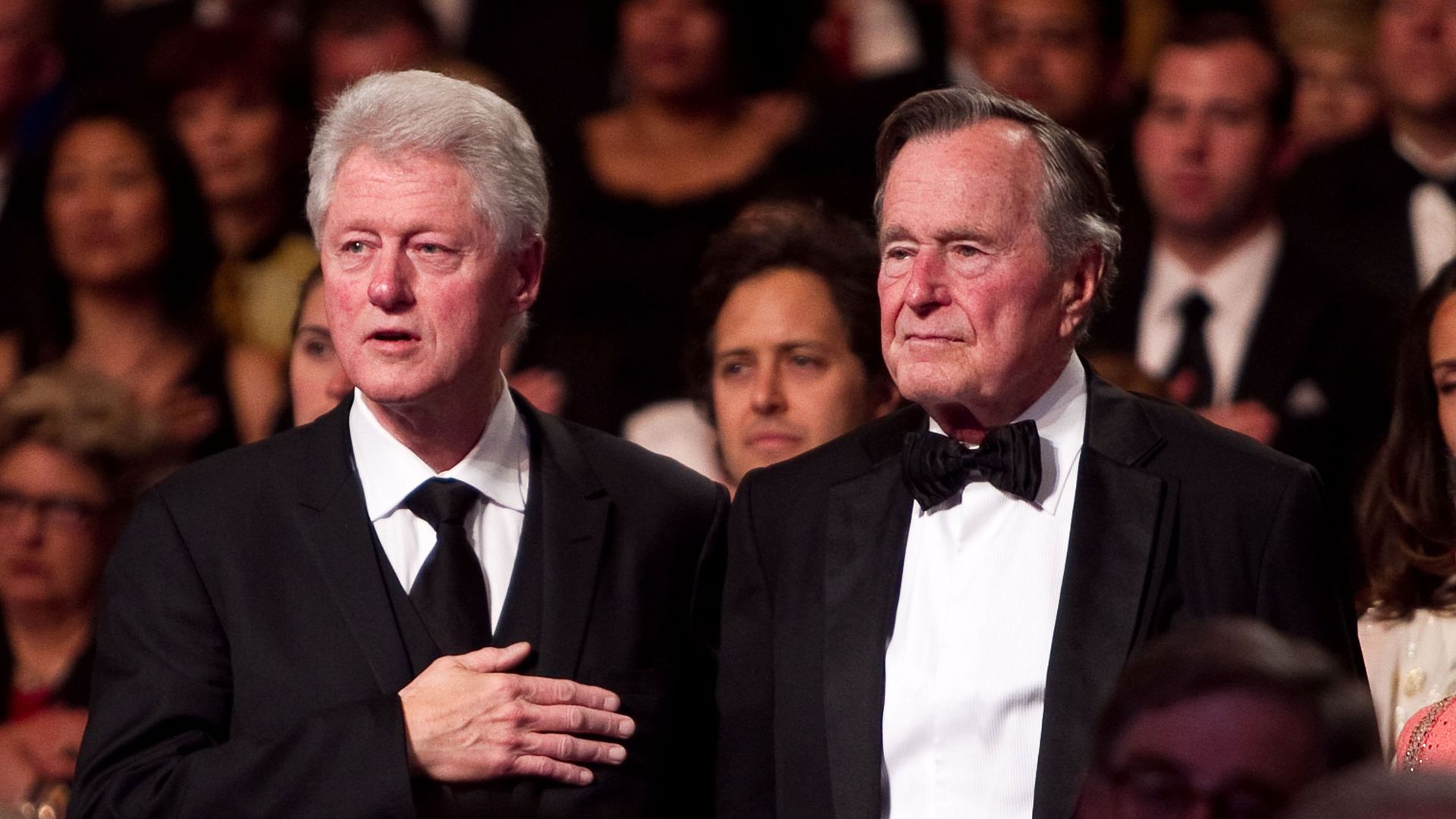 Bill Clinton and George HW Bush