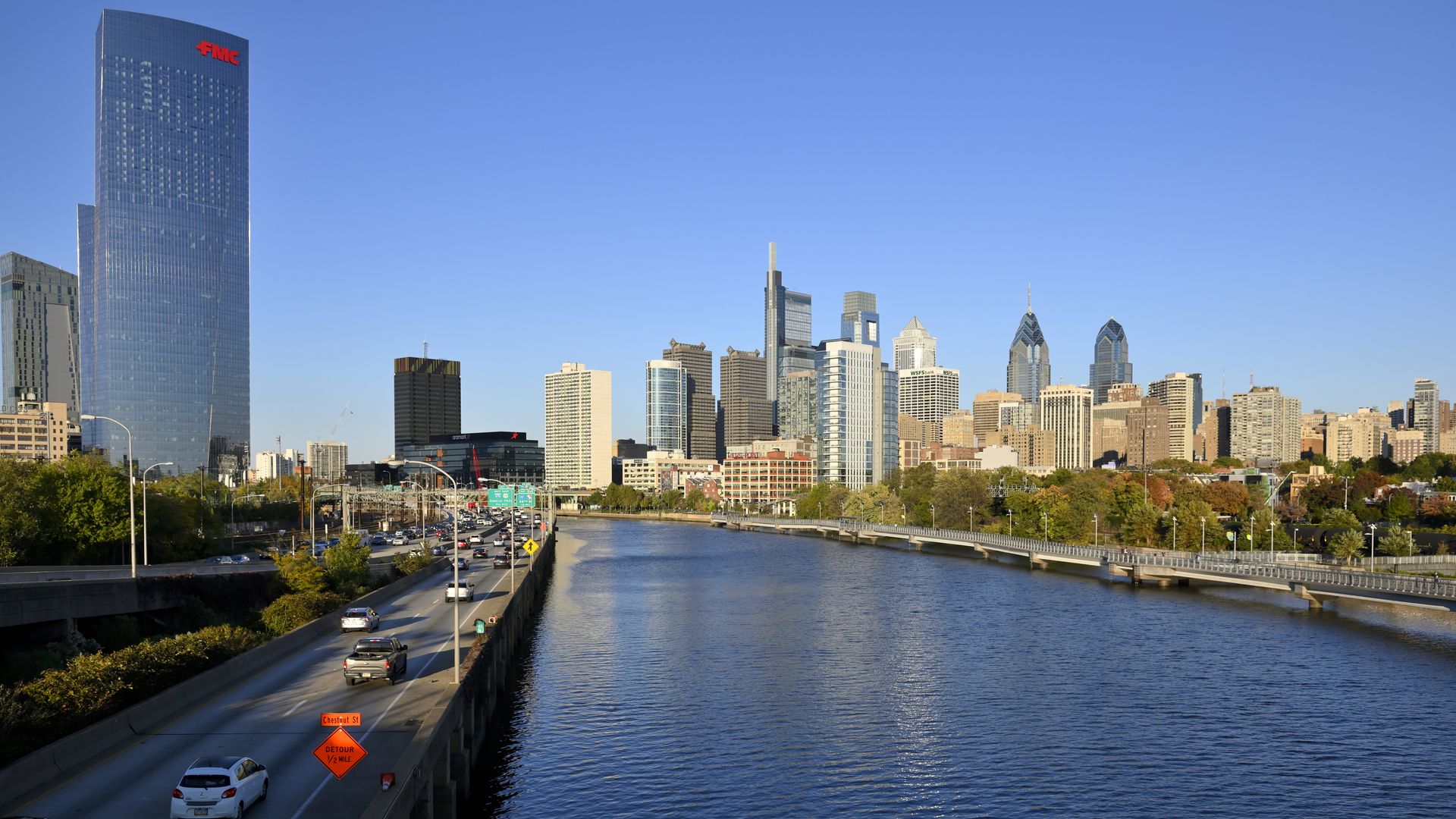 A view of Philadelphia's skyline