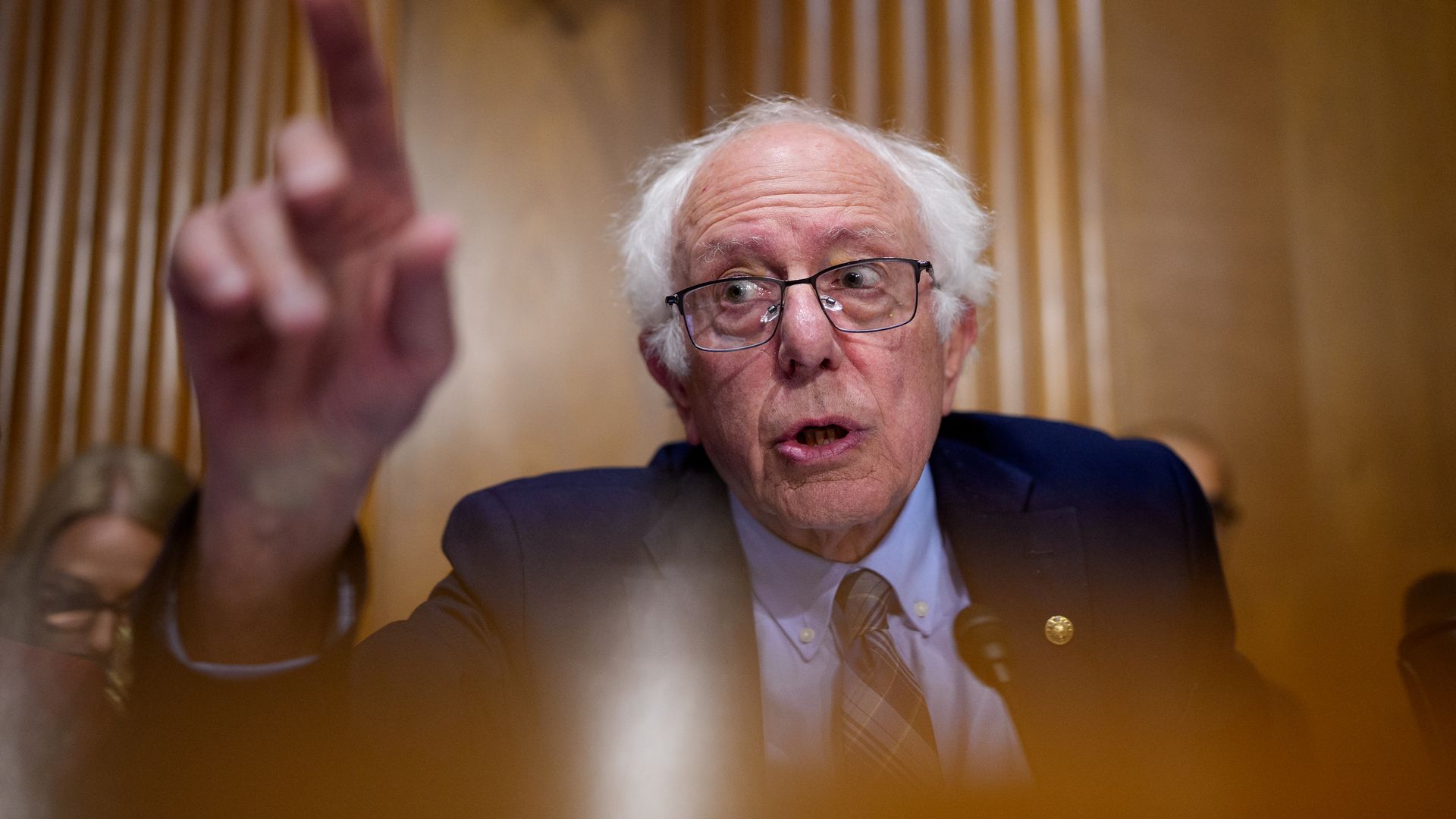Sen. Bernie Sanders (I-VT) at the Dirksen Senate Office Building on September 04, 2025 in Washington, DC.