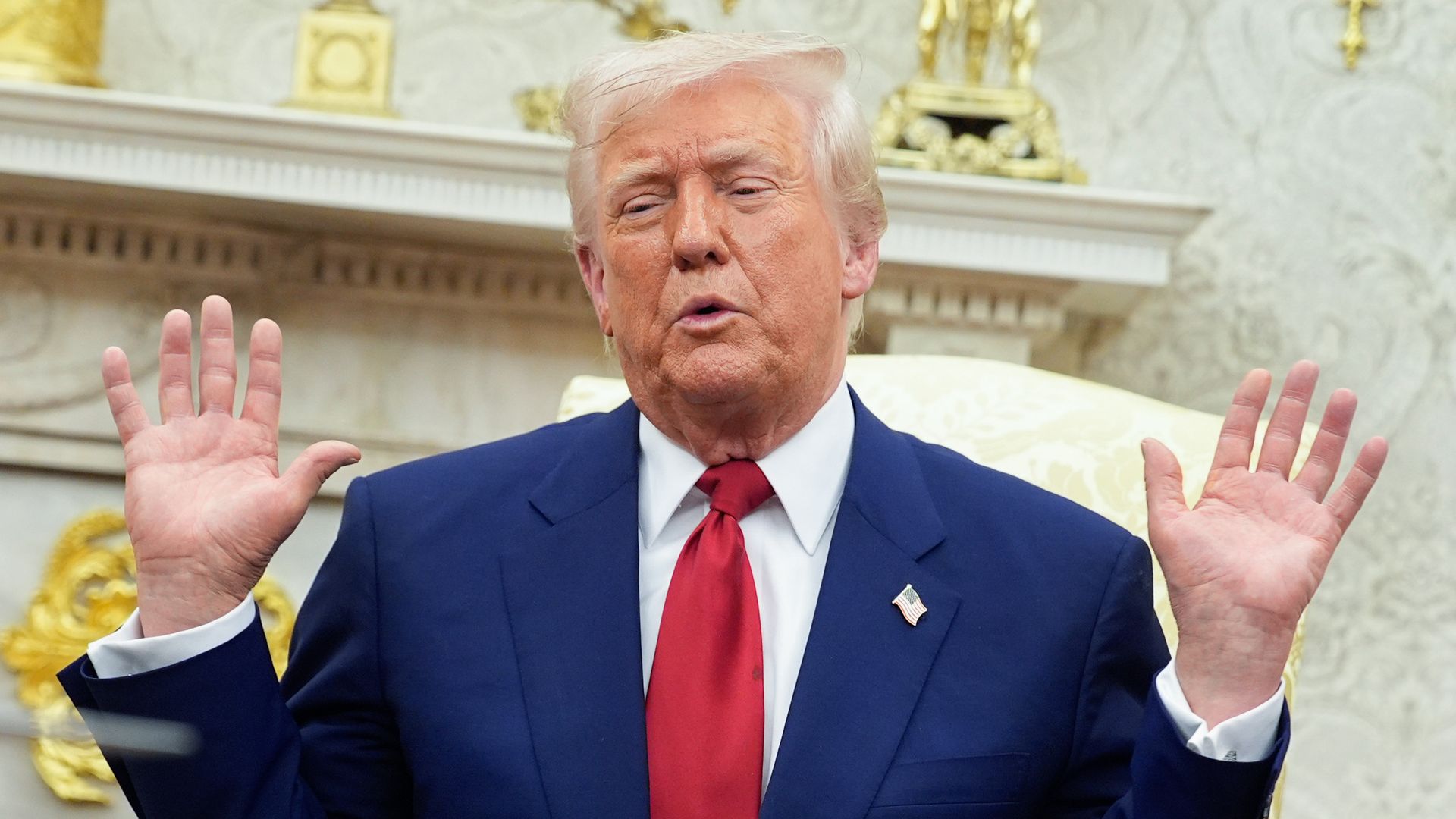 President Trump in the Oval Office