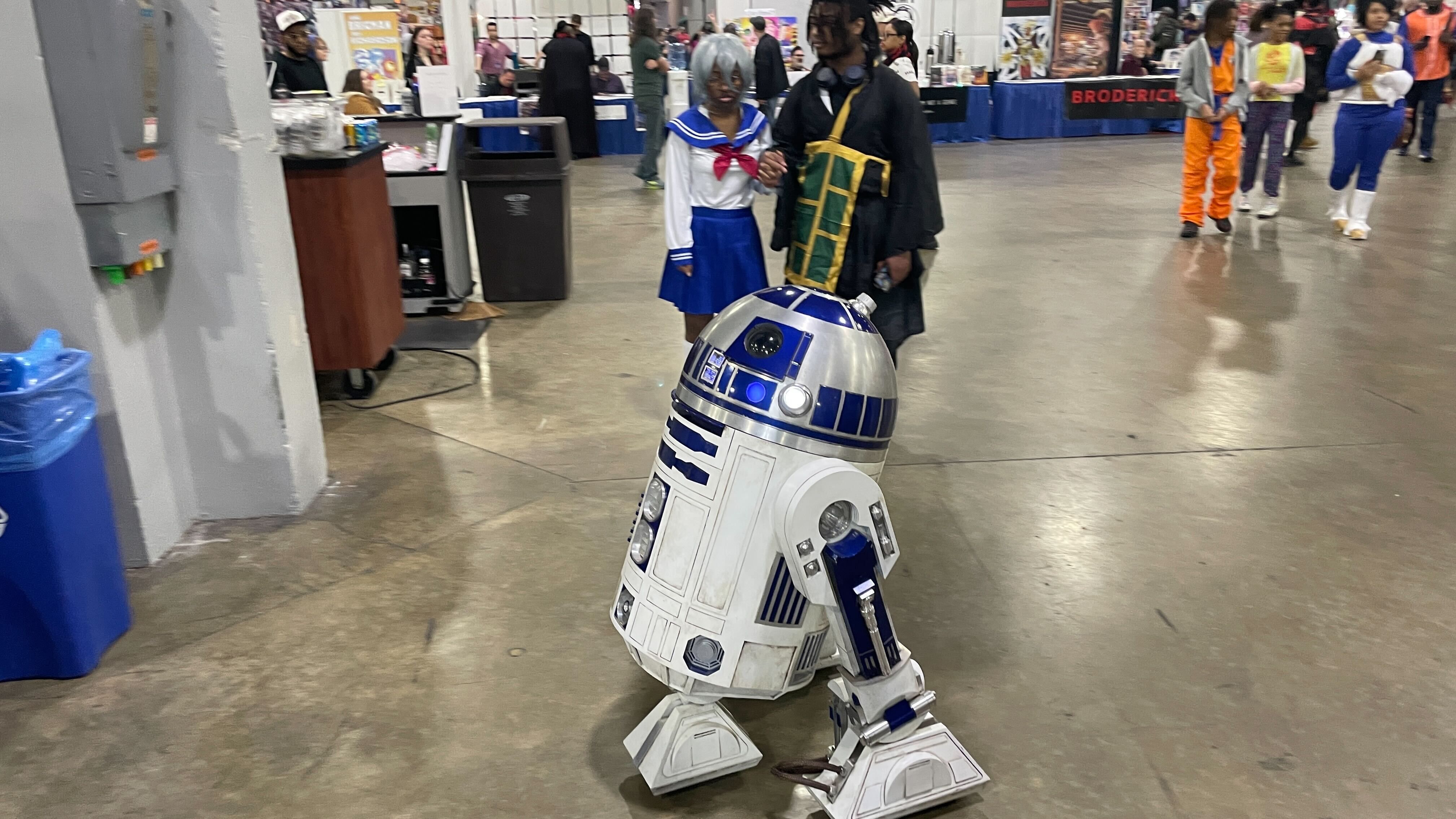 The popular R2-D2 robot character from the Star Wars franchise.
