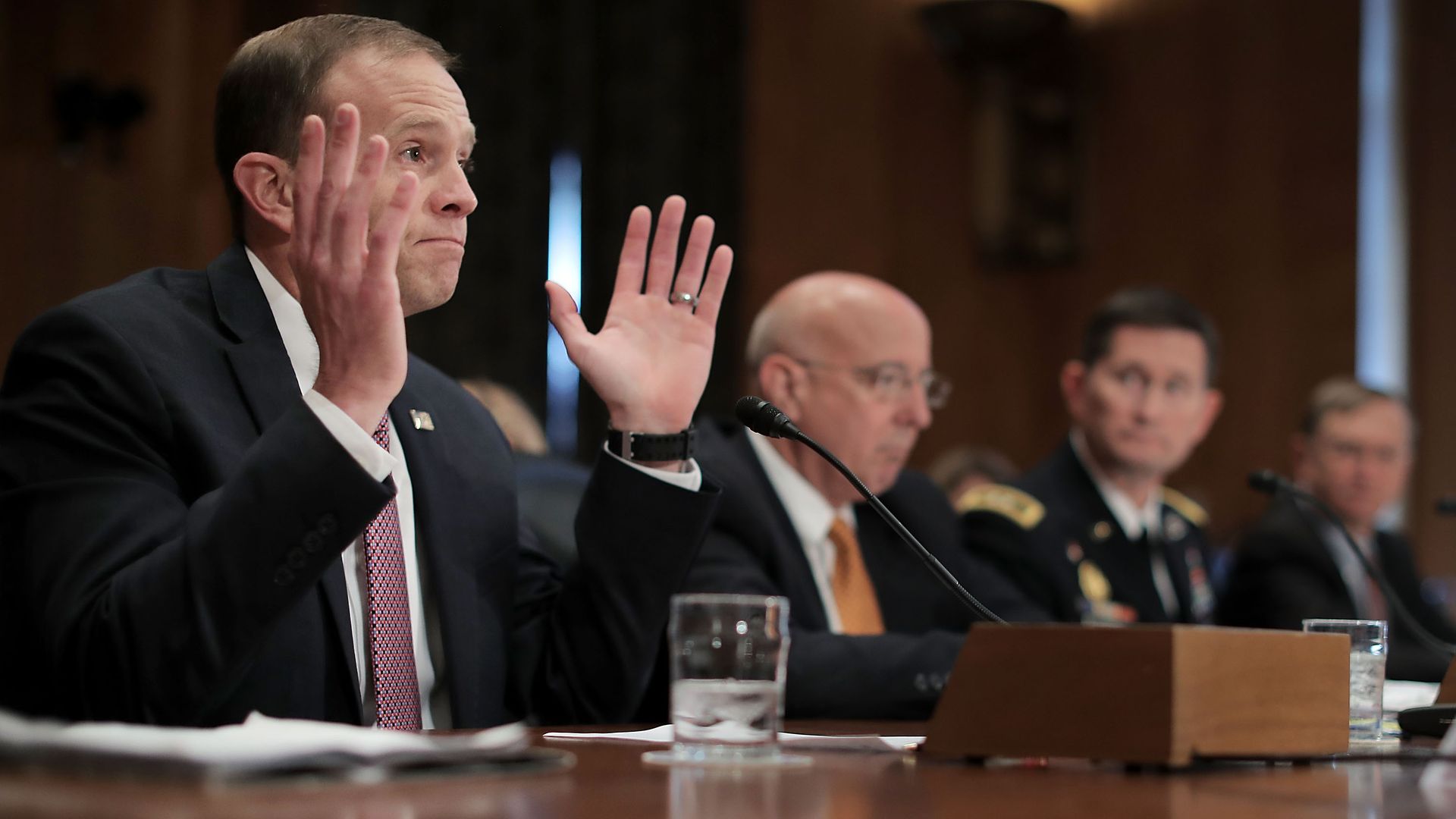 FEMA Administrator Brock Long testifies before Senate Homeland Security committee in October.