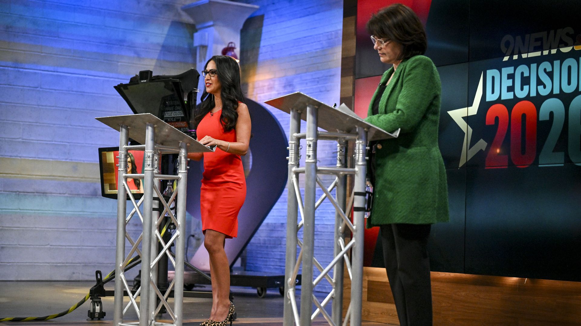 Rep. Lauren Boebert (right) and challenger Eileen Laubacher