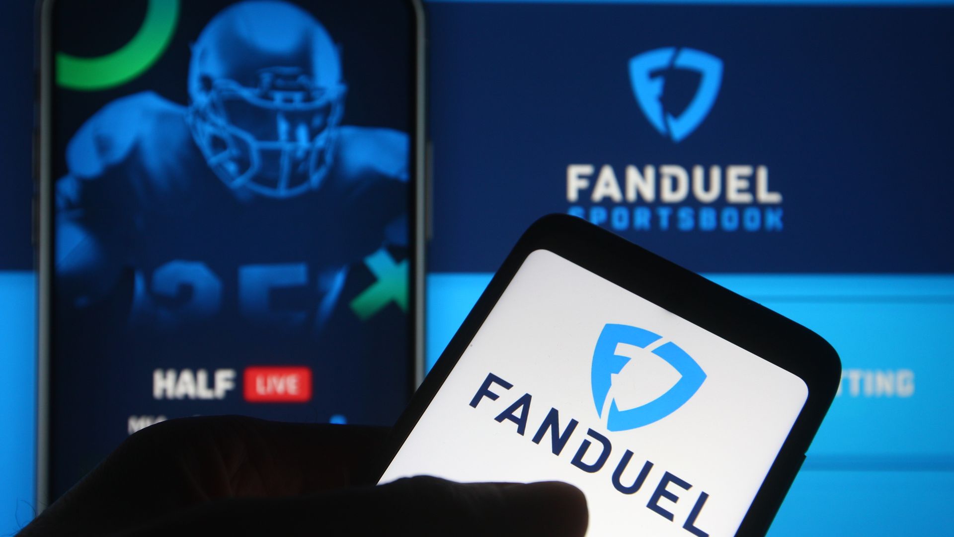 A smartphone that says FanDuel