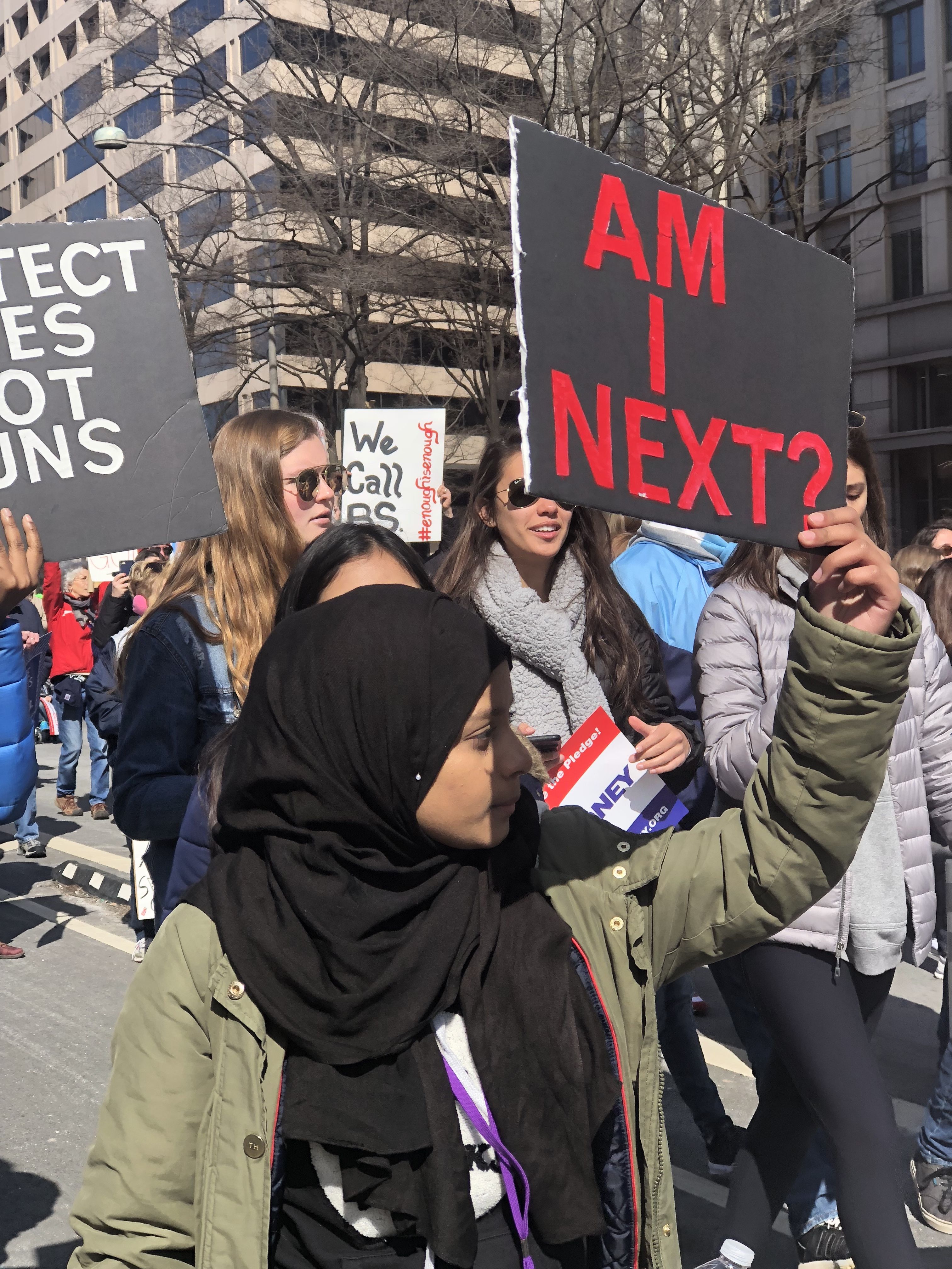 Protestor at D.C.'s March for our Lives.