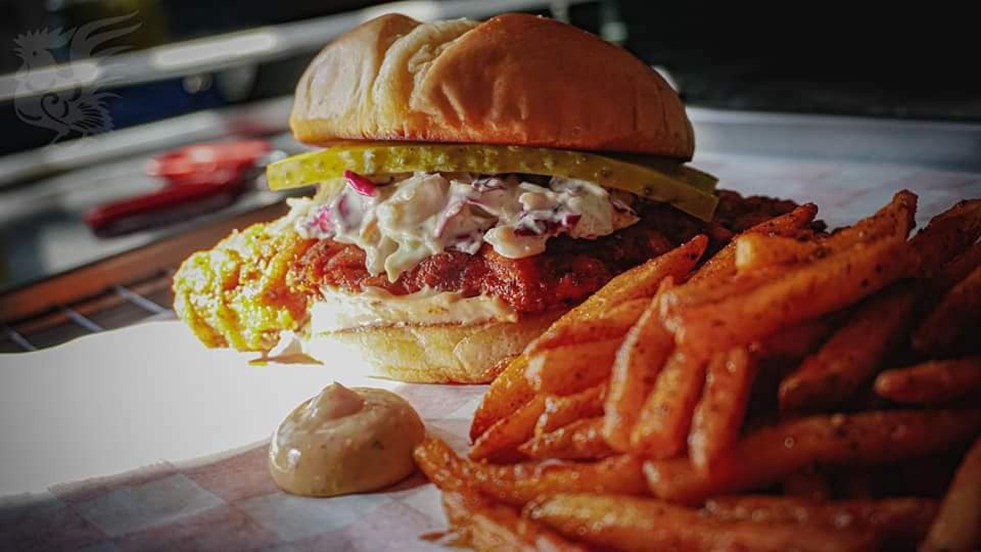 A sandwich from Chicken Heat, a new food truck in Des Moines.