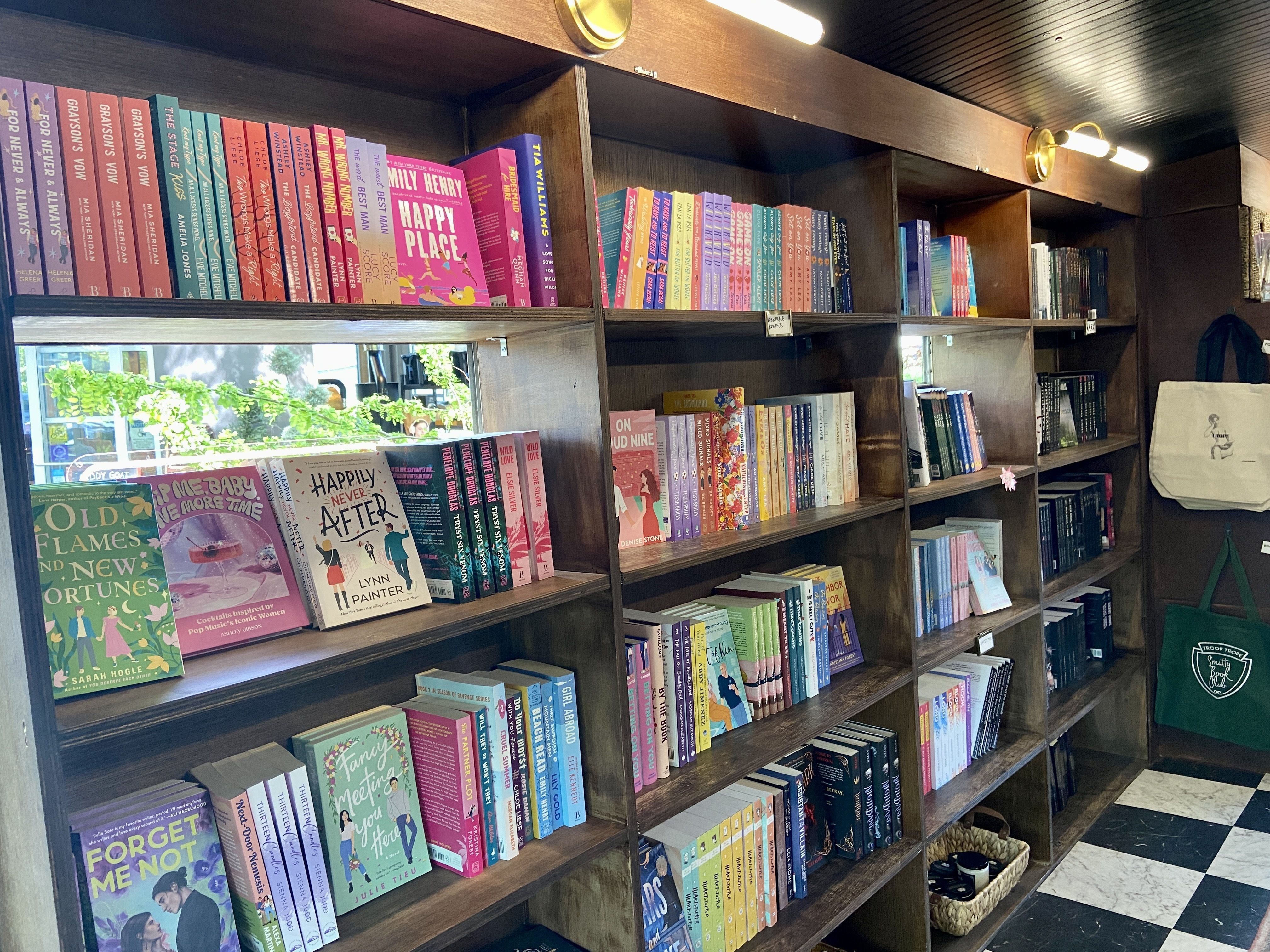 Inside Trope Bookshop. 