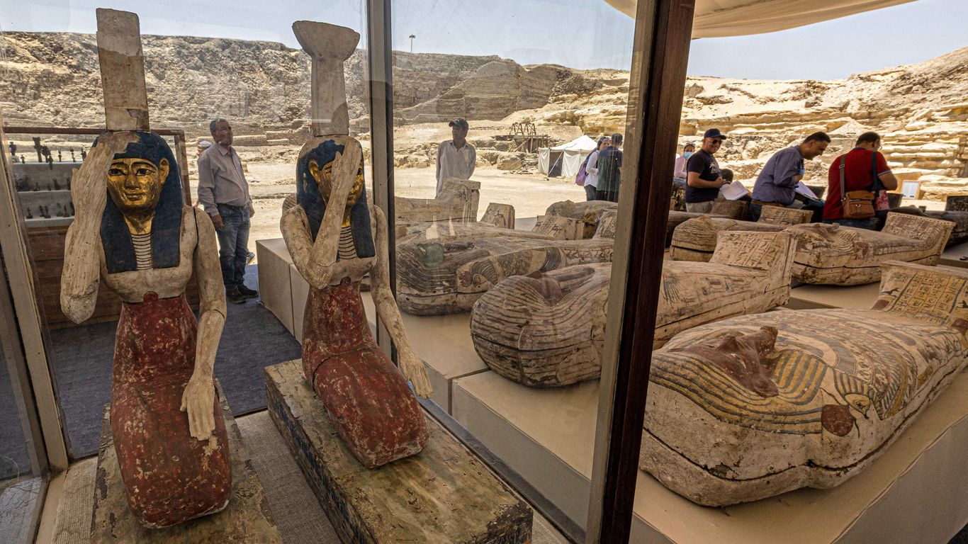 Photos: Egypt Uncovers 250 Mummies In Ancient Necropolis In Saqqara