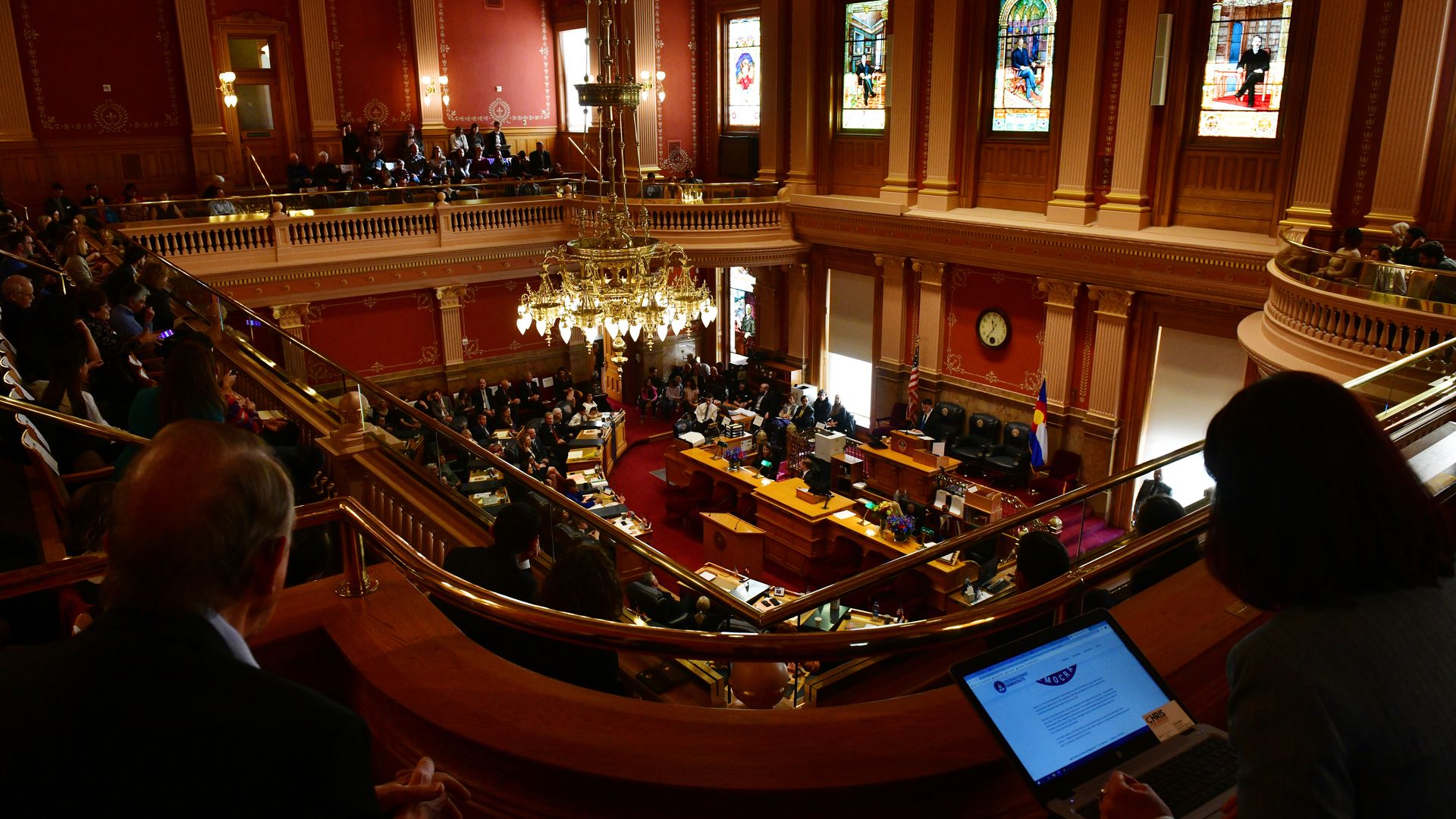 The Colorado Senate chamber. 