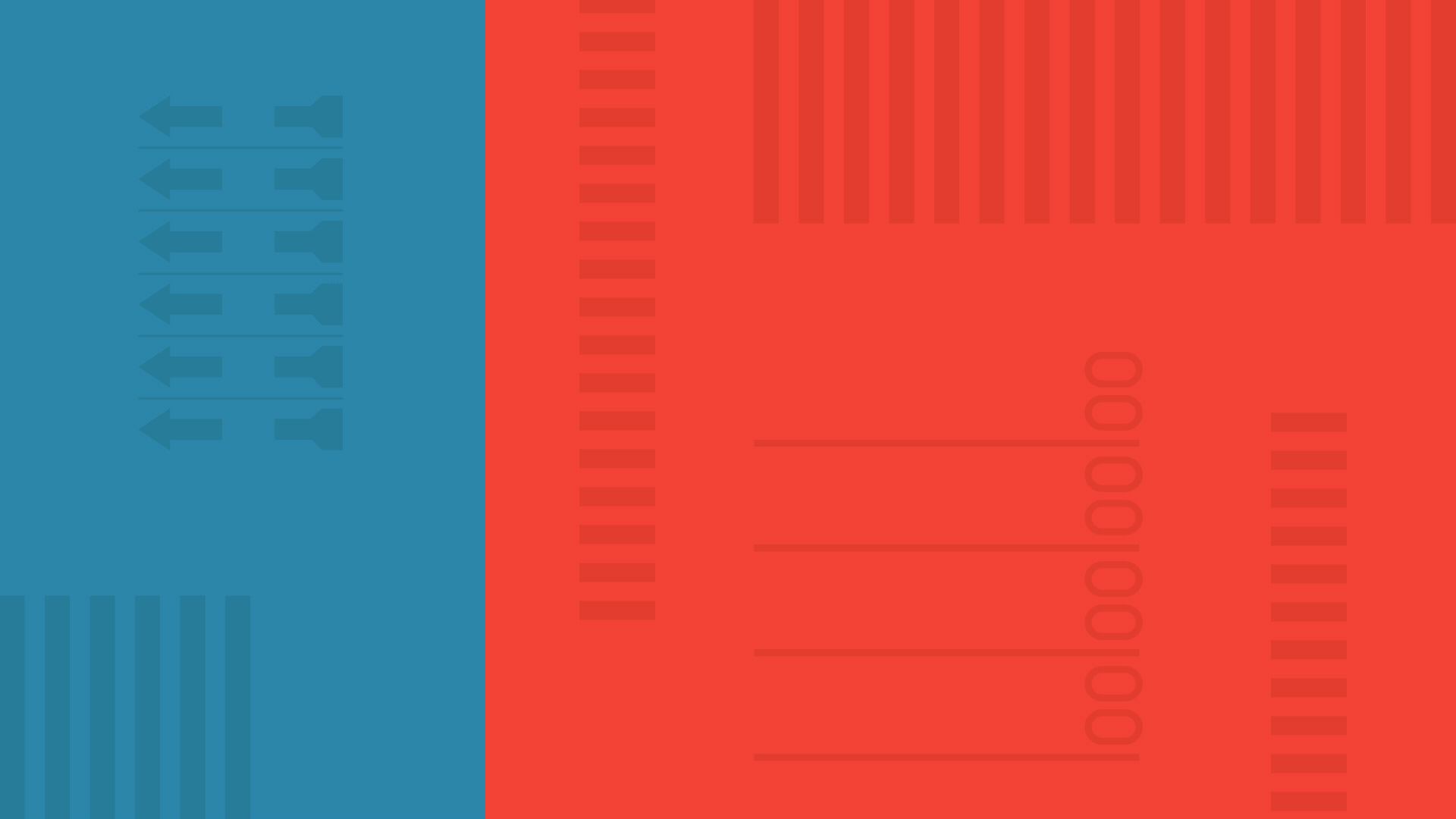 Animated illustration of the state of Indiana rotating to reveal a checkmark over a divided red and blue background with ballot elements.