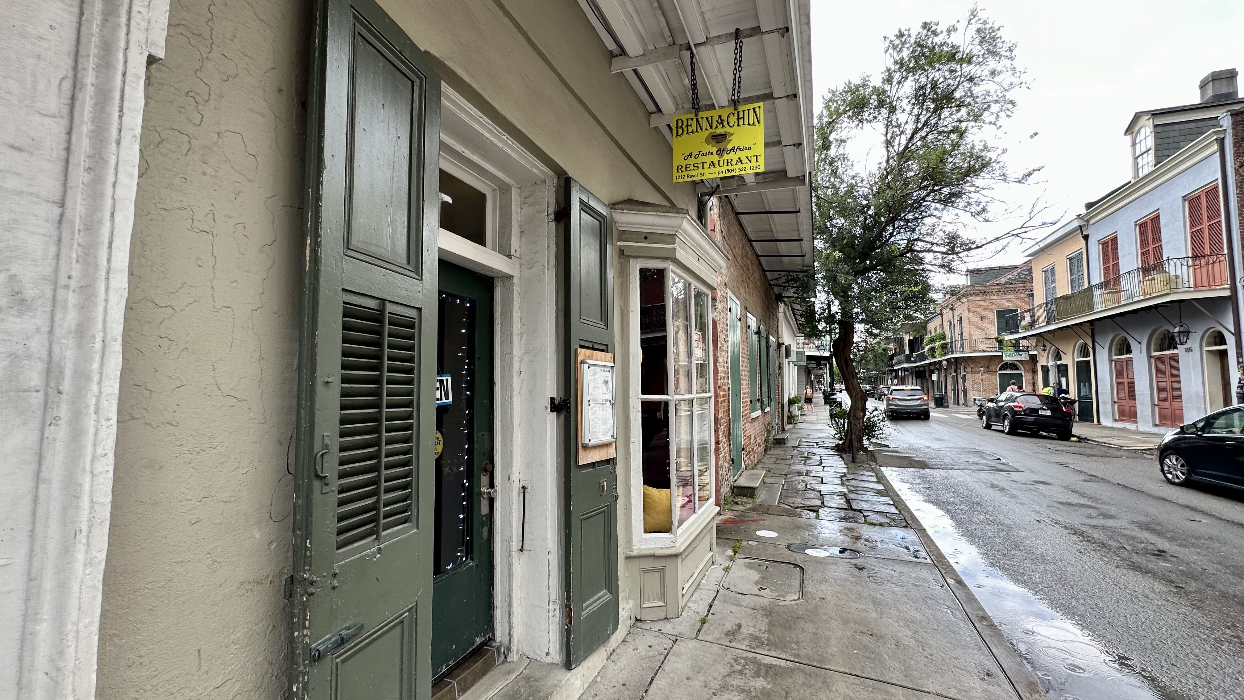 Photo shows the outside of Bennachin the French Quarter.