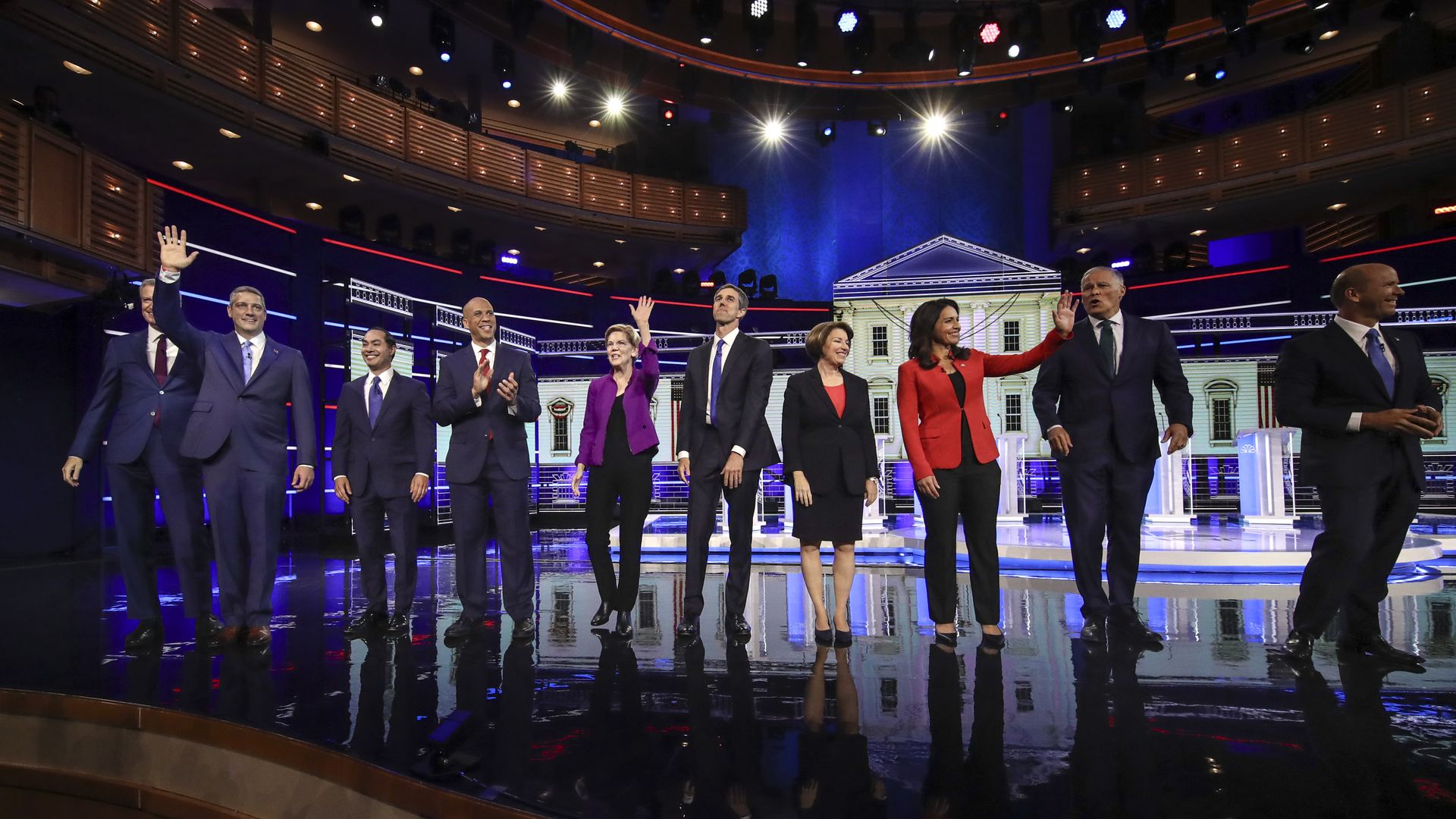 Some of the 2020 candidates during the first round of primary debates